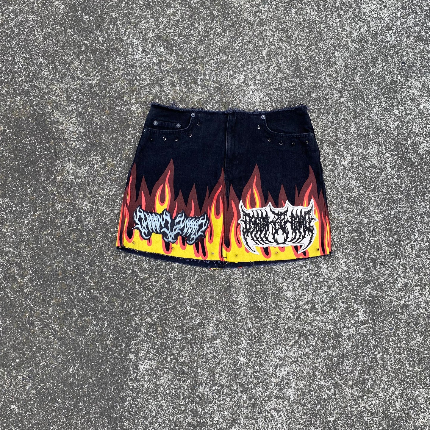 1/1 DiggyisDead Patched Mini Skirt