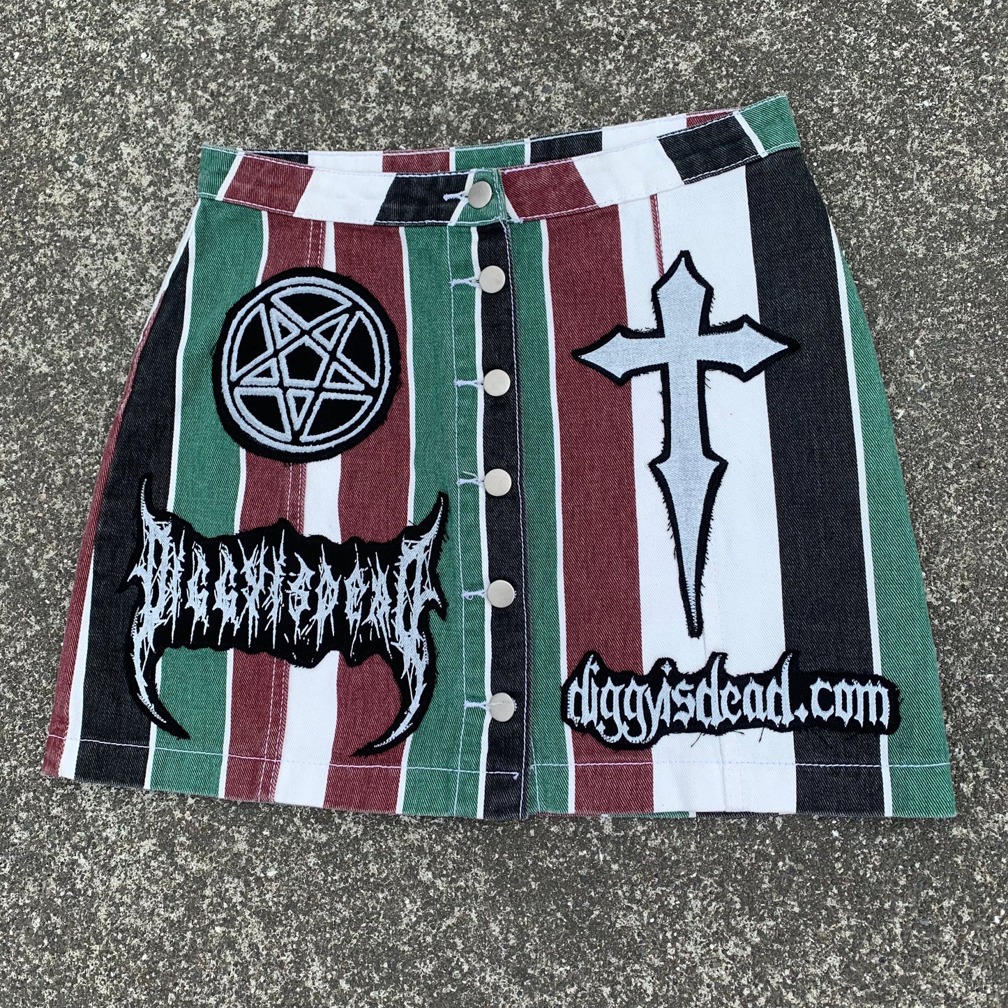 1/1 DiggyisDead Patched Mini Skirt