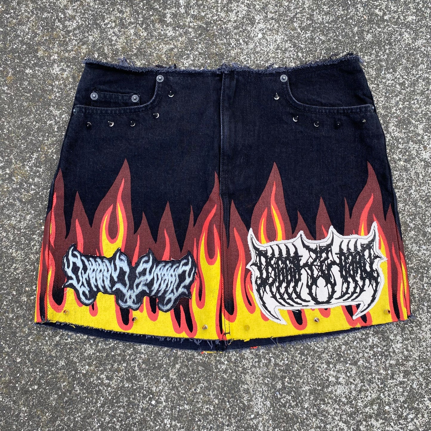 1/1 DiggyisDead Patched Mini Skirt