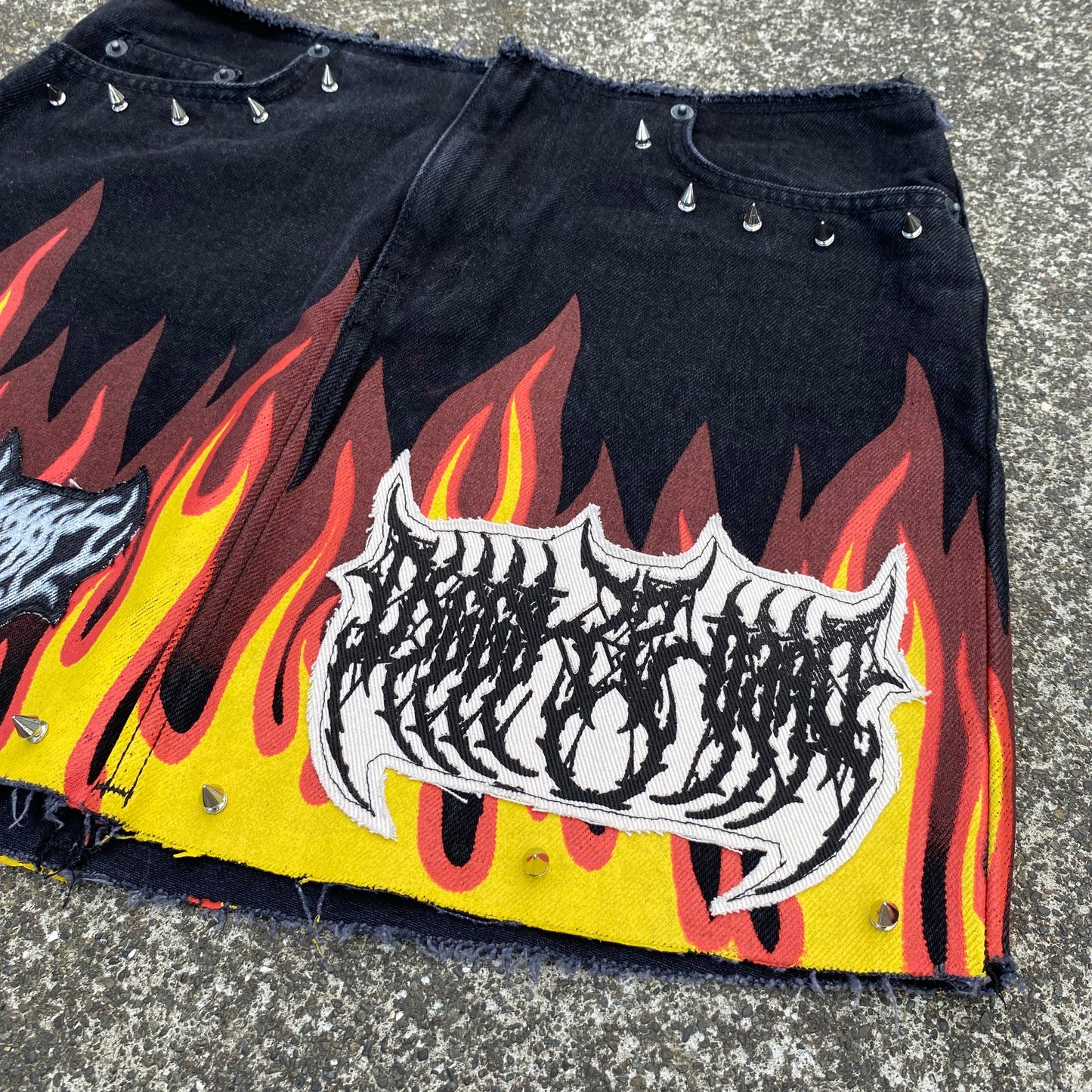 1/1 DiggyisDead Patched Mini Skirt