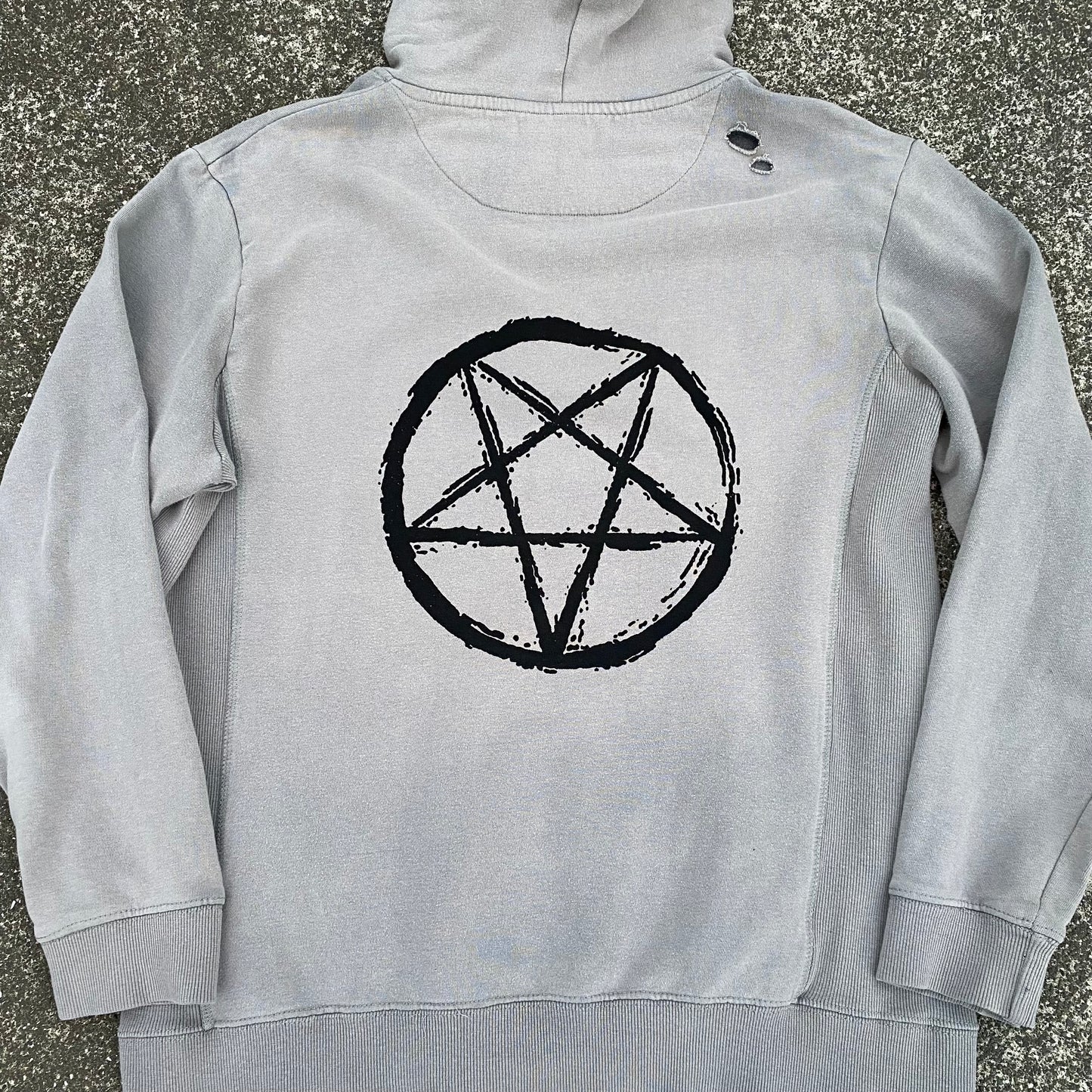1/1 Distressed Concrete Skull Hoodie