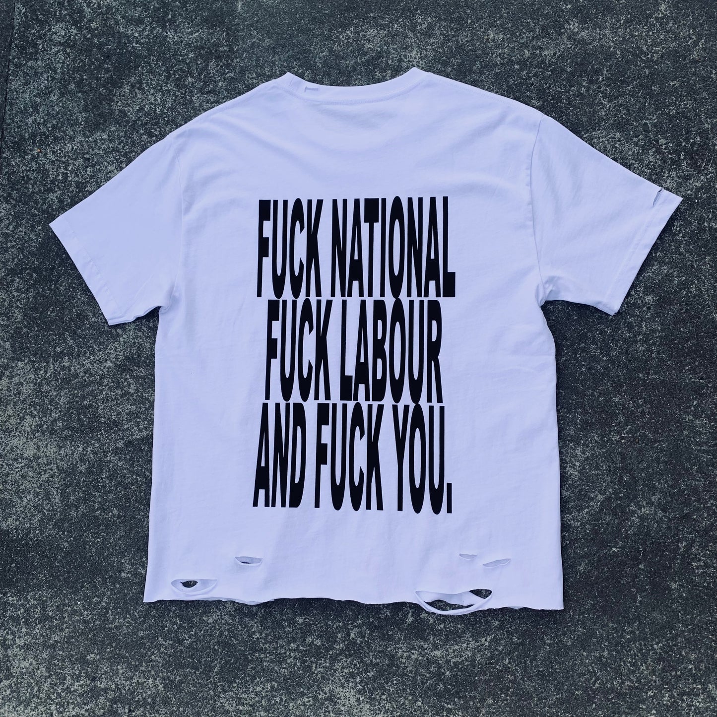 Fuck the Gov 1/1 distressed Tee