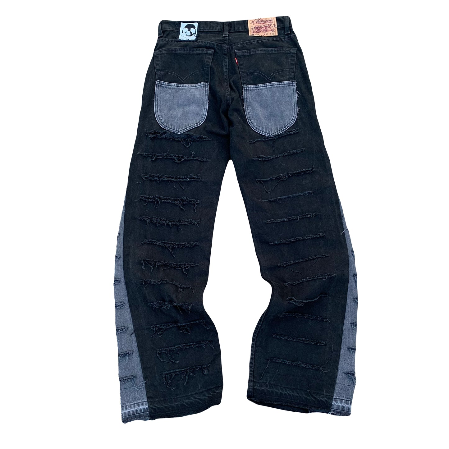 1/1 Distressed Logo Jeans - 33x32