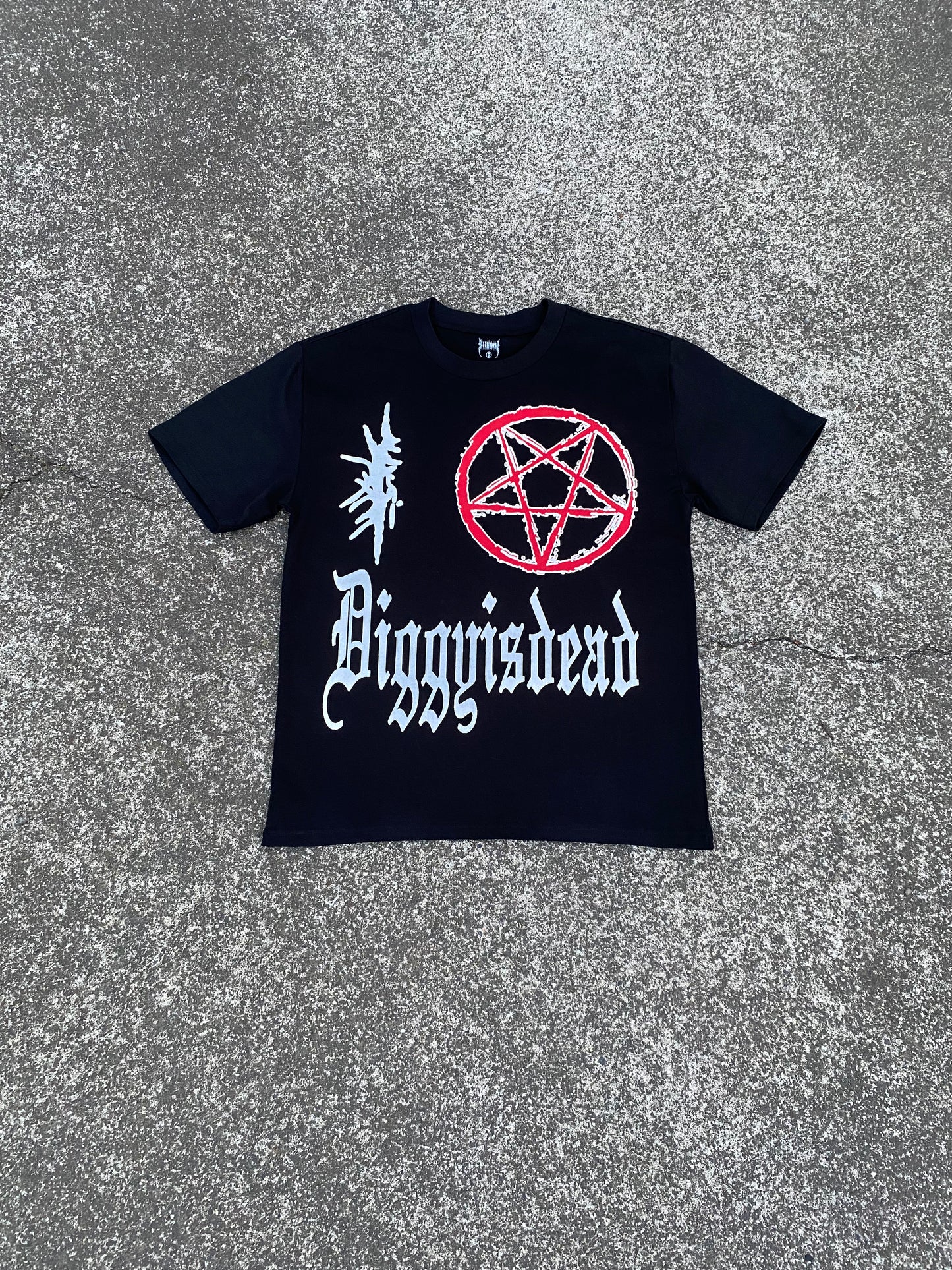 ‘I ⛧⃝ DiggyisDead’ Tee - Black