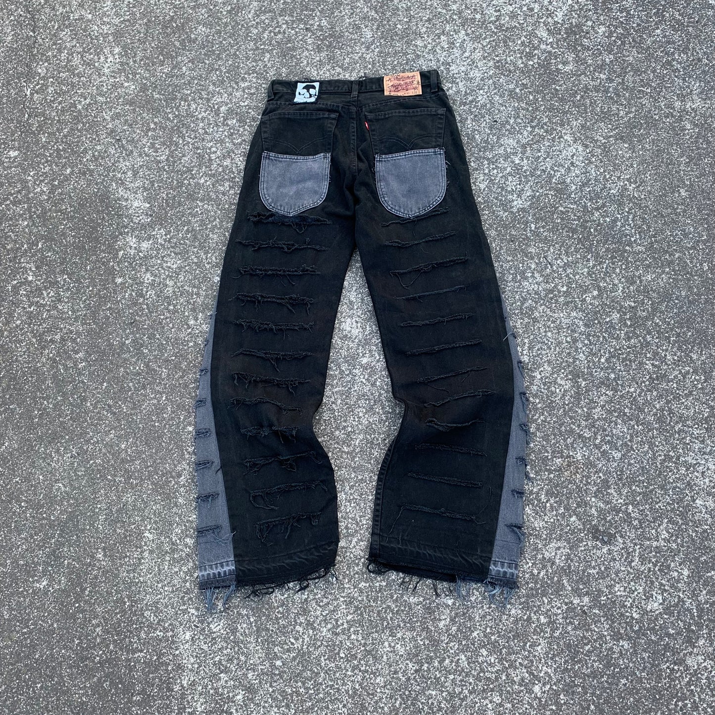 1/1 Distressed Logo Jeans - 33x32