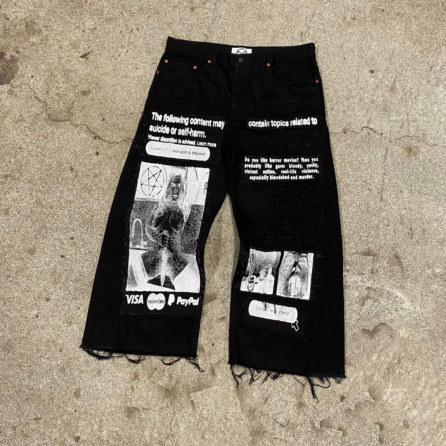1/1 ‘Show me Gore’ Distressed Jeans - 38X32