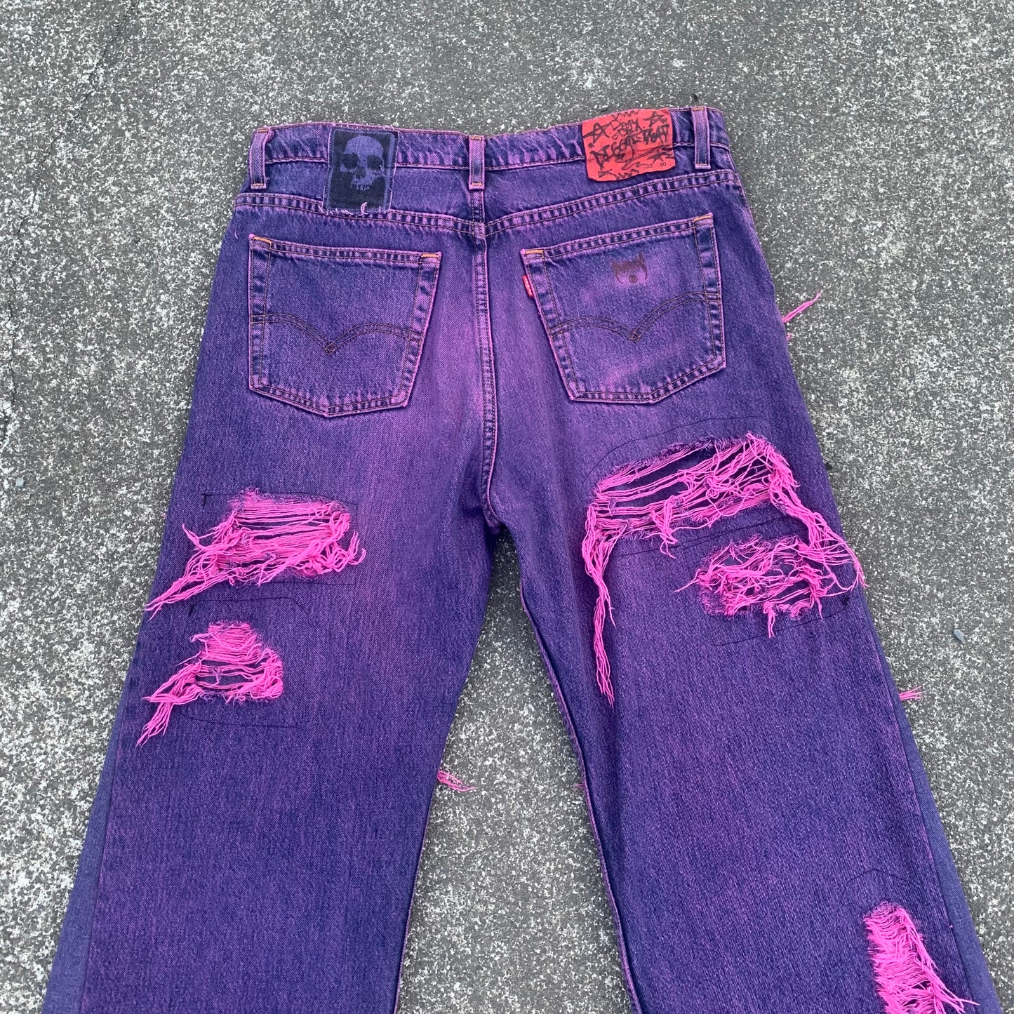 1/1 Distressed Bubblegum Jeans - 35x30