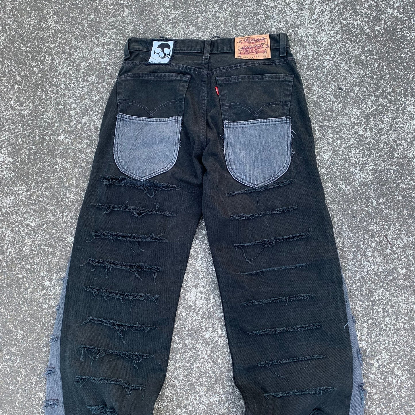1/1 Distressed Logo Jeans - 33x32