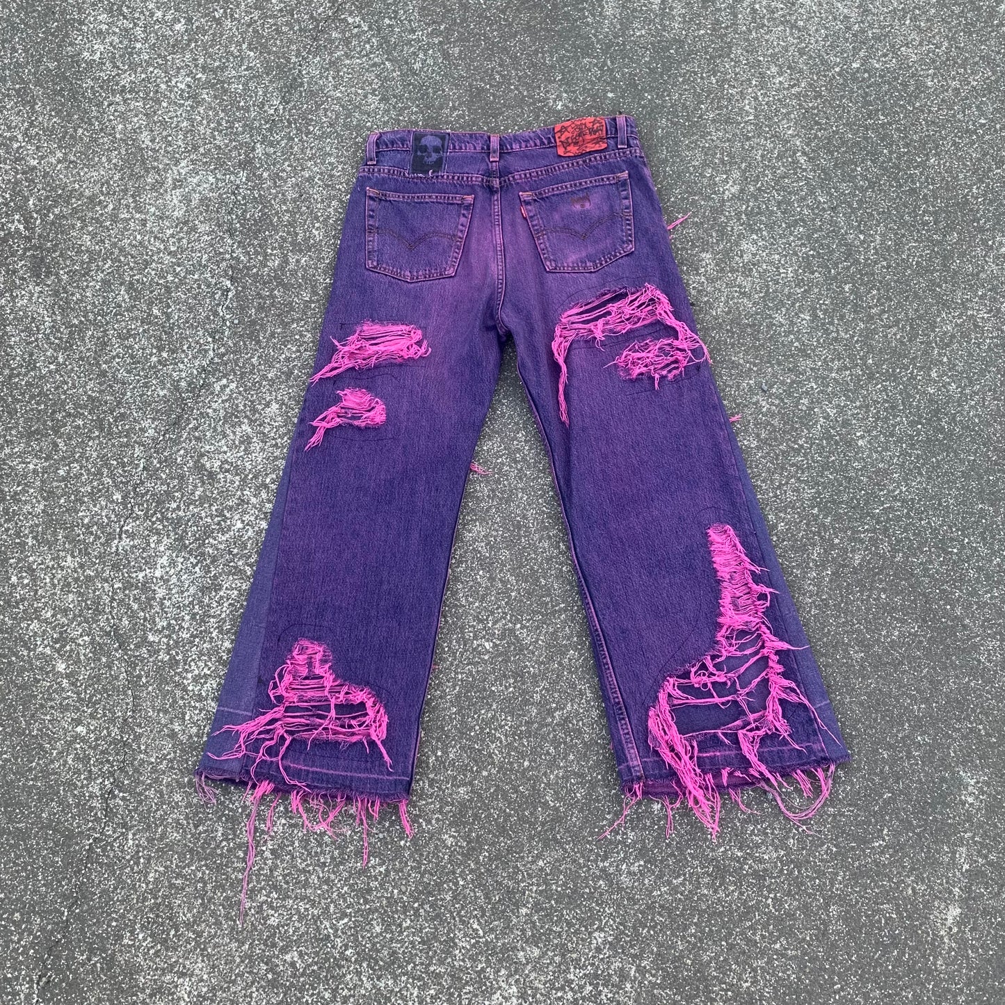 1/1 Distressed Bubblegum Jeans - 35x30