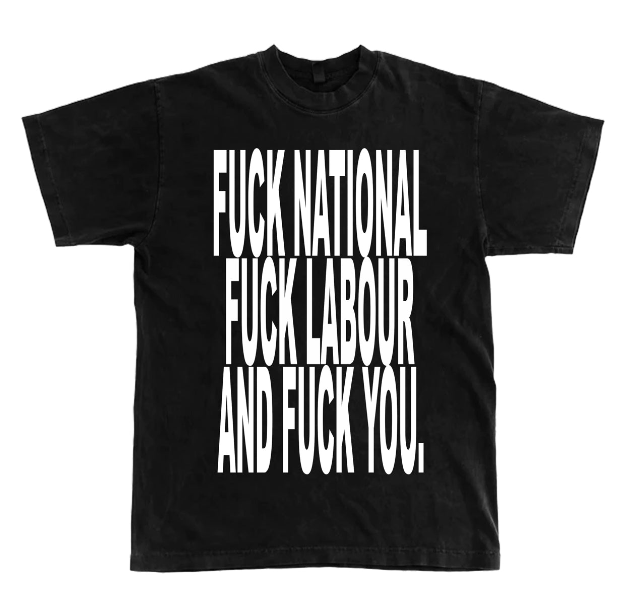 FUCK THE GOVERNMENT TEE - Black *Made to order*