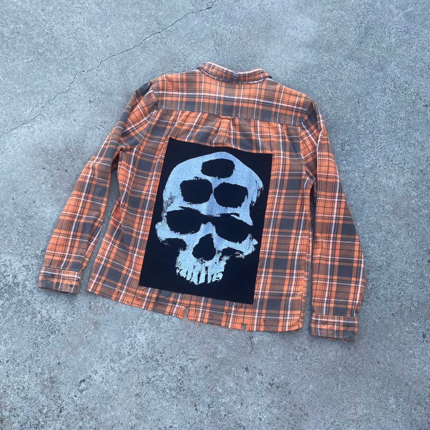 1of1 Patchwork Flannel Orange - L