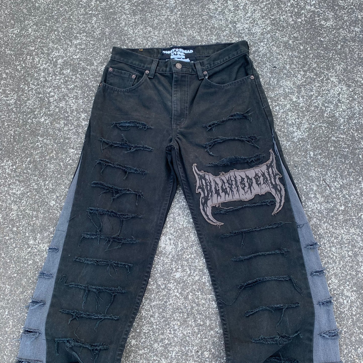 1/1 Distressed Logo Jeans - 33x32