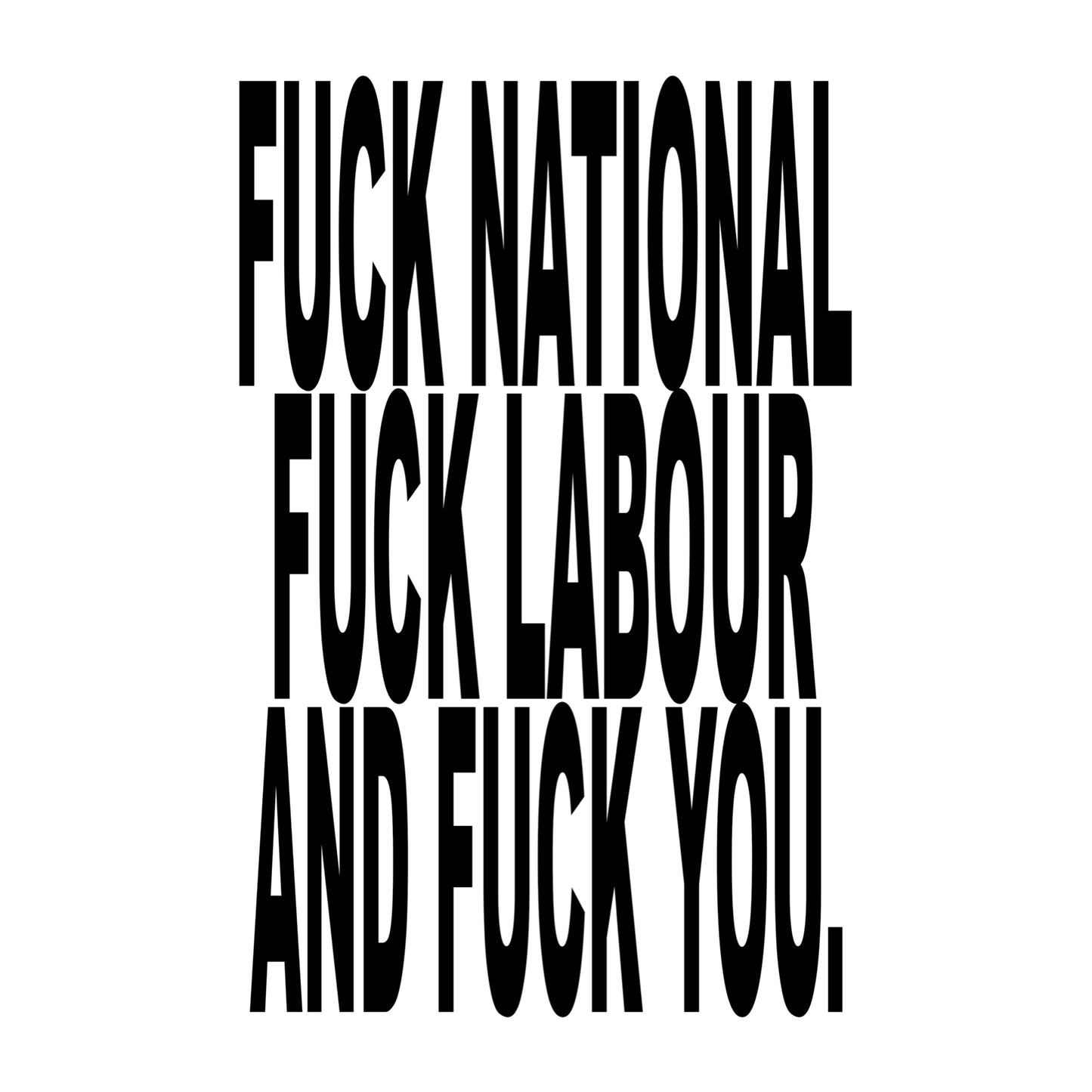 FUCK THE GOVERNMENT TEE - Black