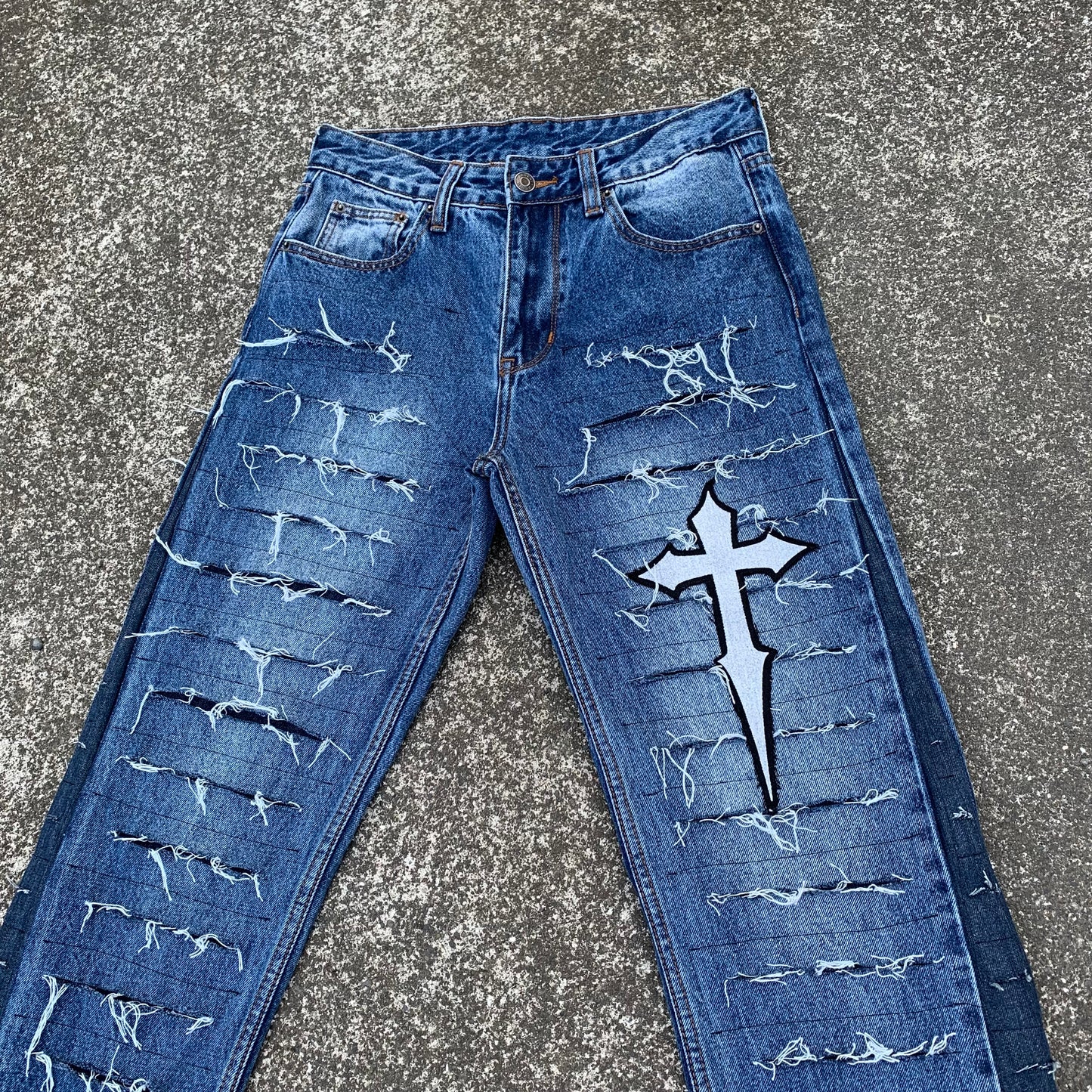 1/1 distressed jeans - 28x32