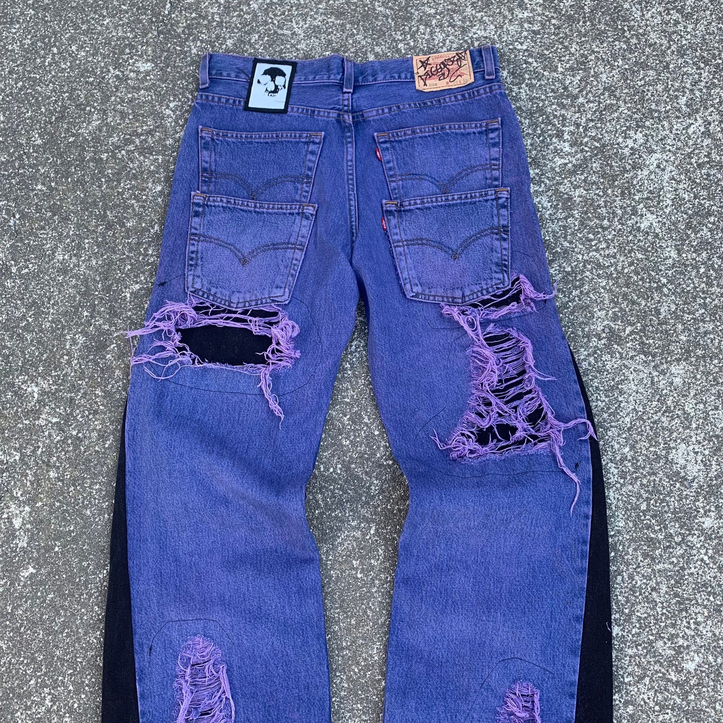 1/1 Distressed Purp Jeans - 33x30