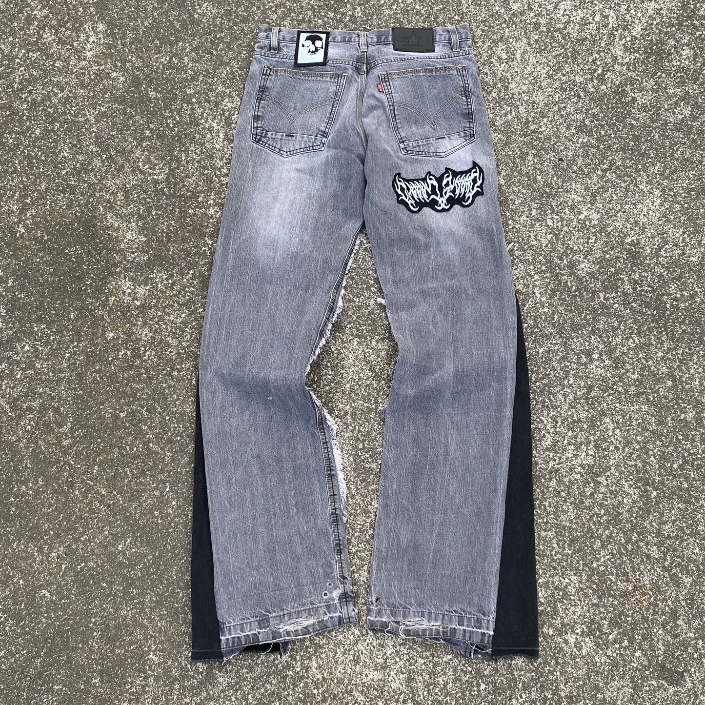 1/1 ‘Flannel Graveyard’ DID X PEMI Jeans - 32X34