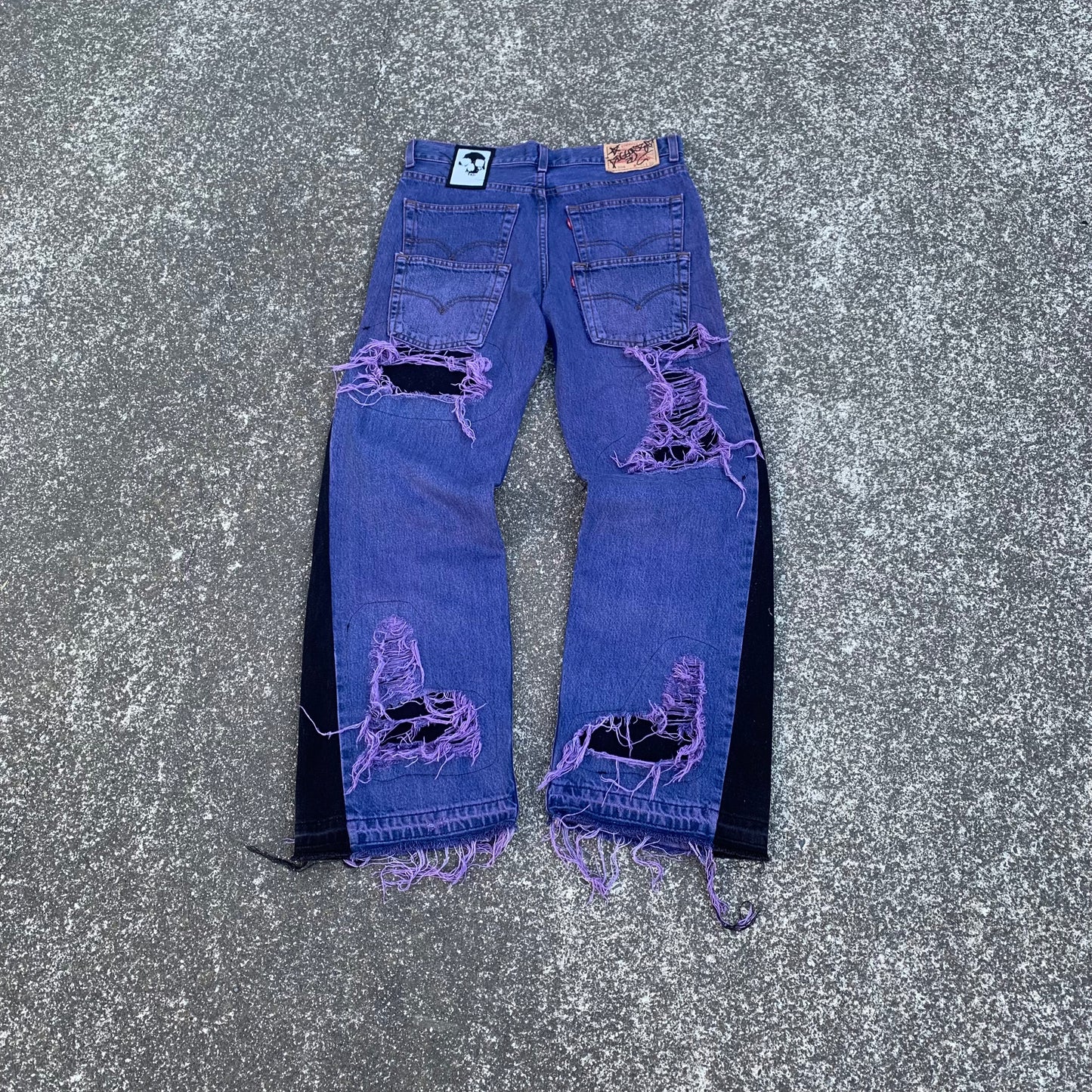 1/1 Distressed Purp Jeans - 33x30