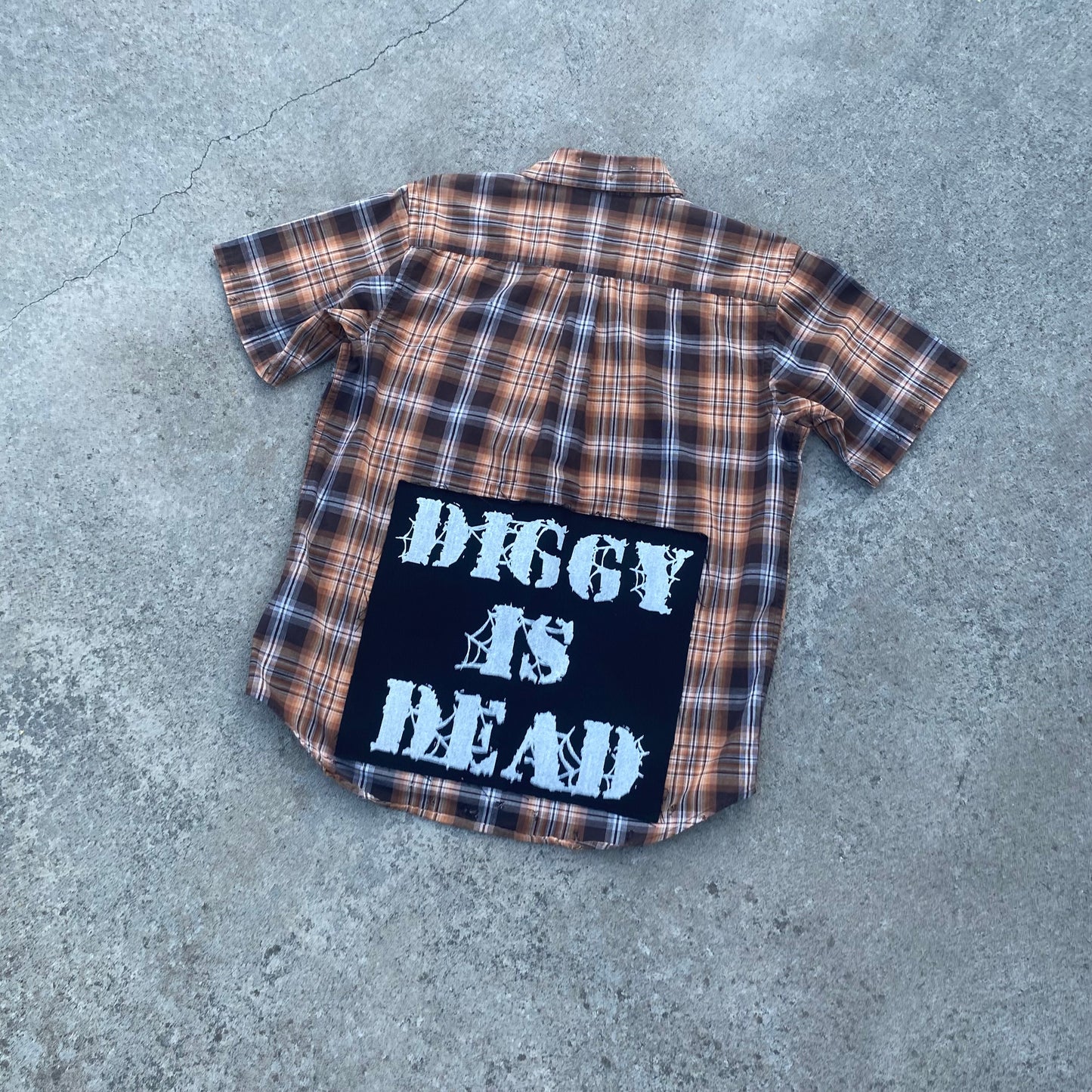 1of1 Patchwork Flannel Burnt Orange - M