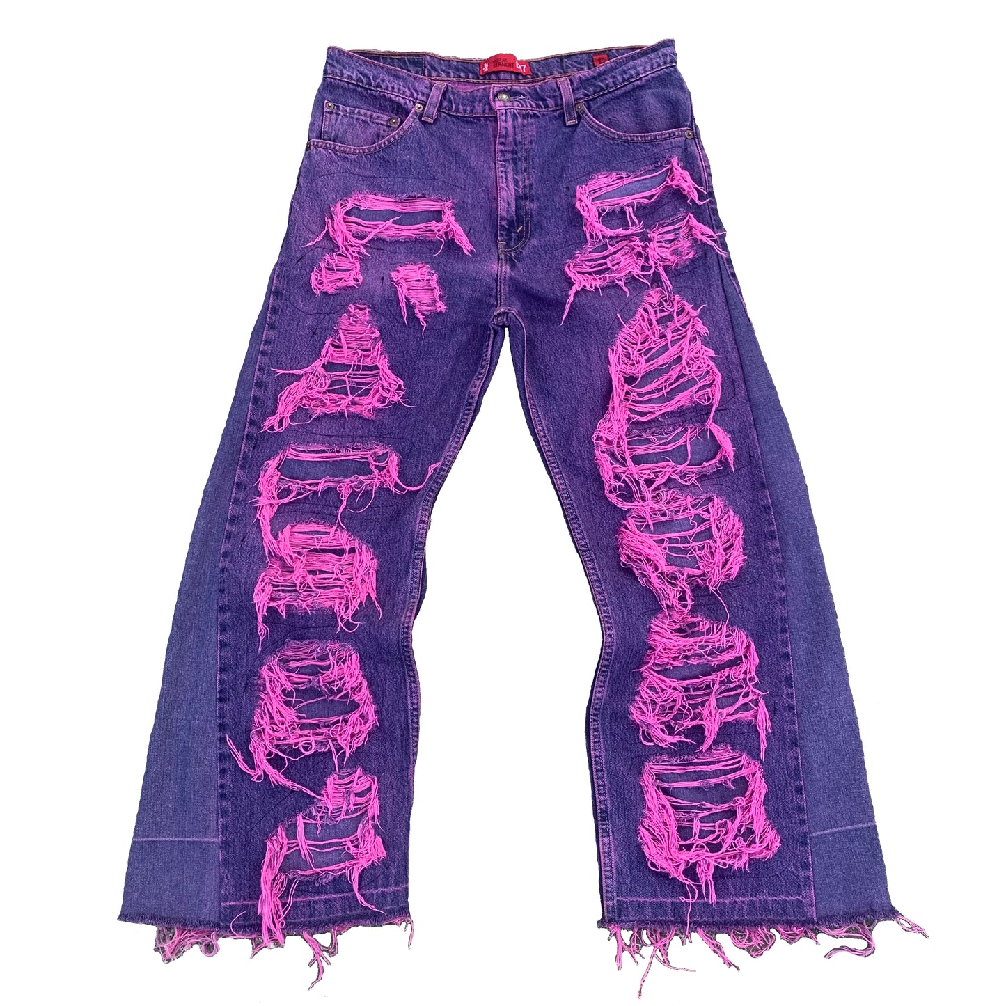 1/1 Distressed Bubblegum Jeans - 35x30
