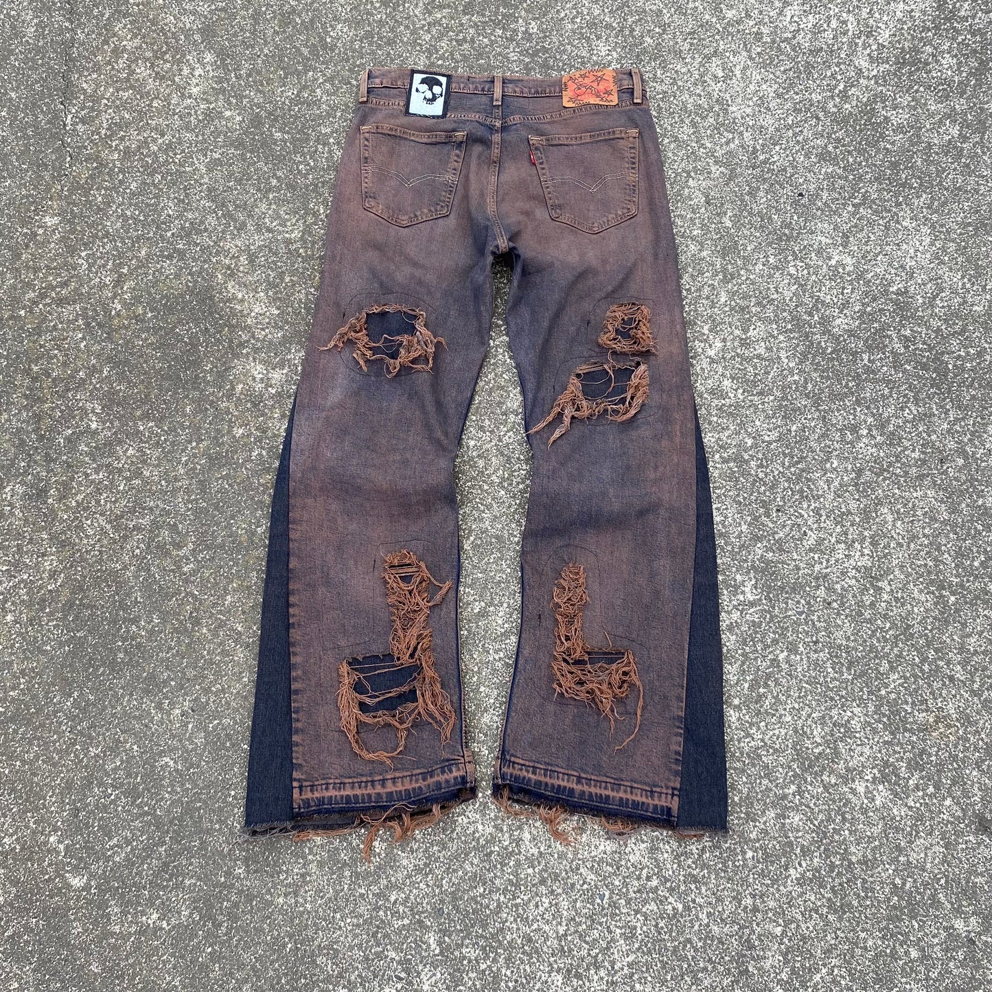 1/1 ‘Escaped From my Tomb’ Distressed Jeans - 34X32