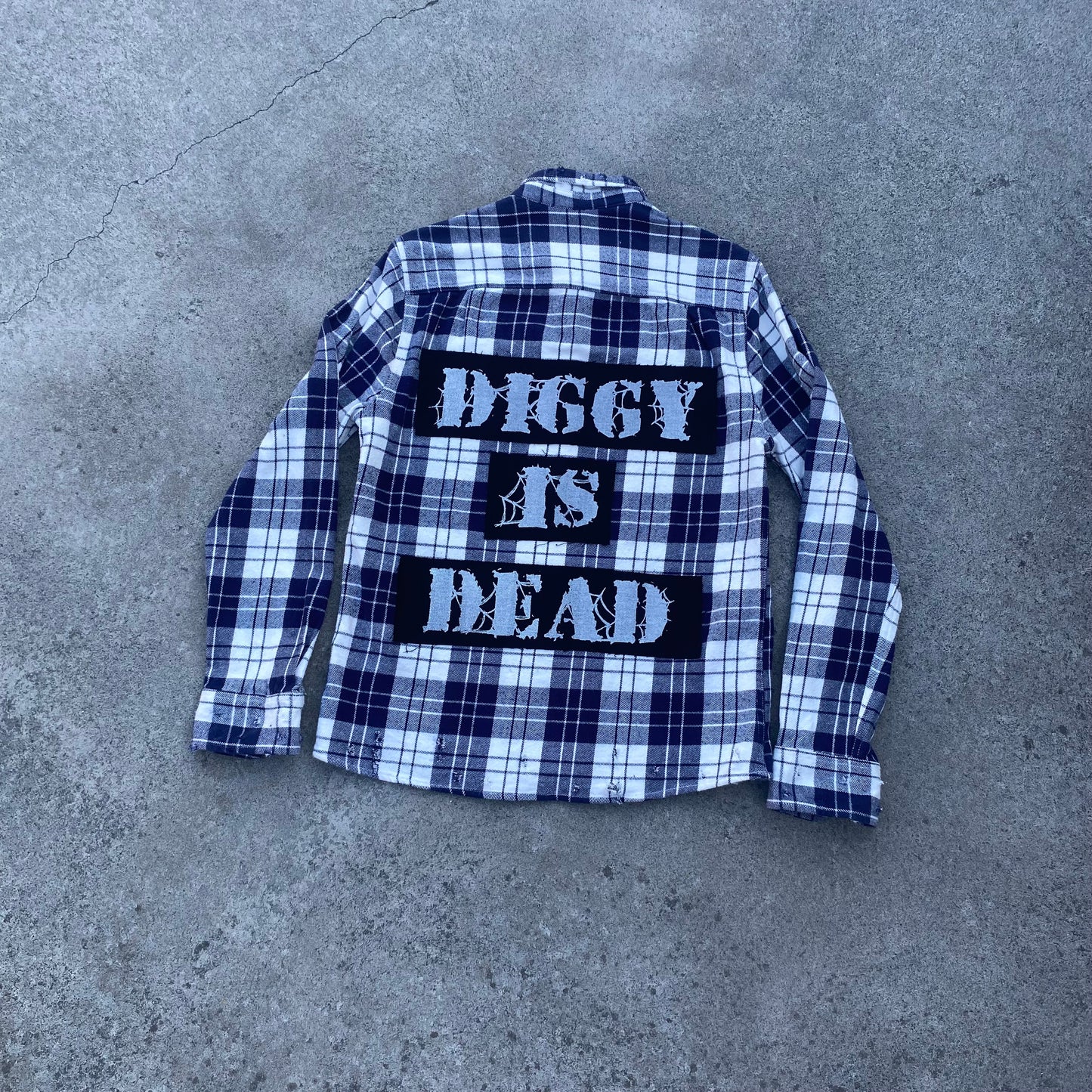 1of1 Patchwork Flannel Blue - M