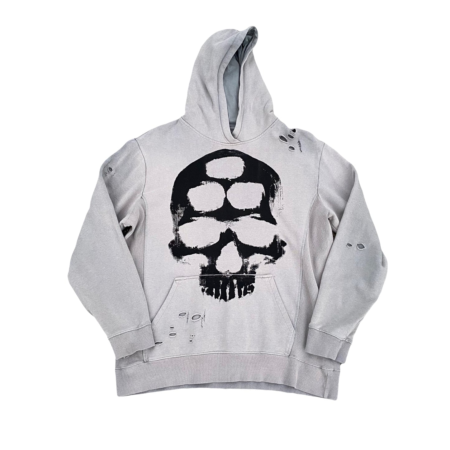 1/1 Distressed Concrete Skull Hoodie