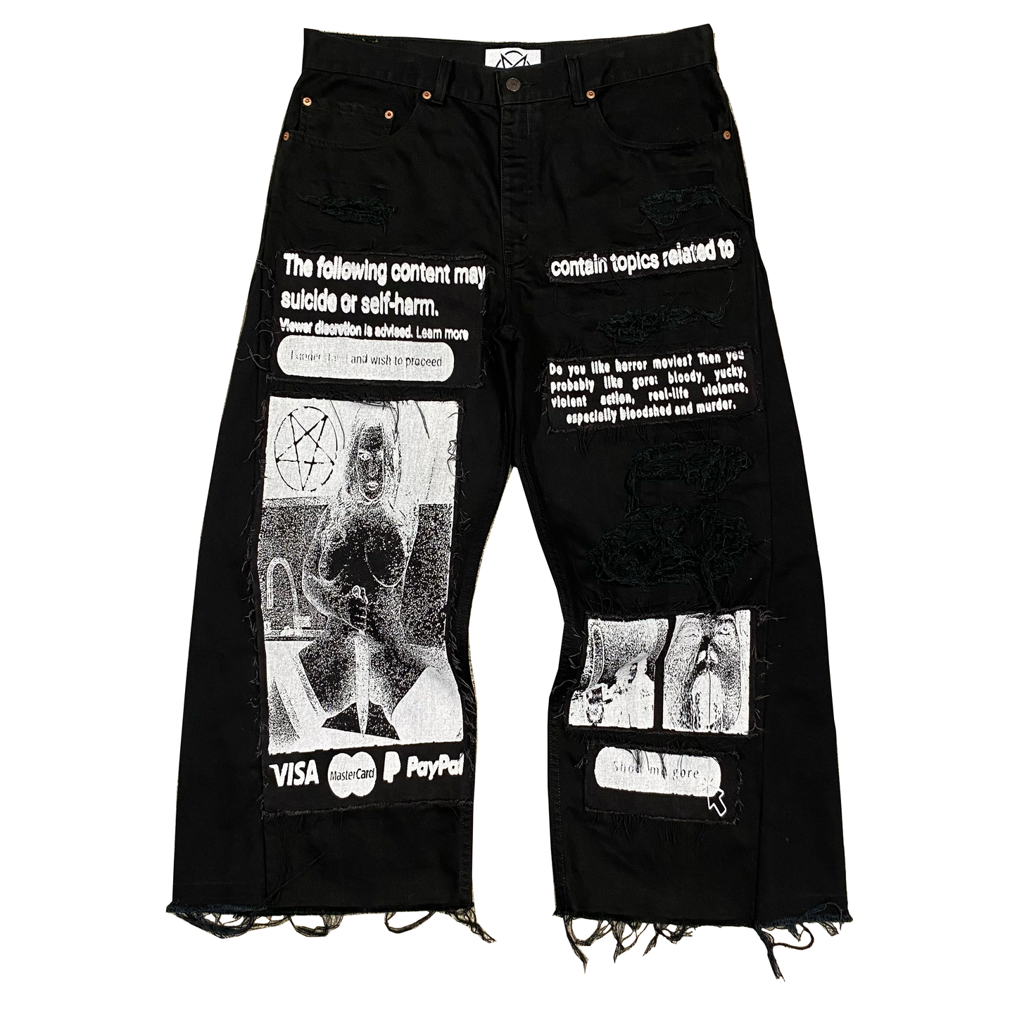 1/1 ‘Show me Gore’ Distressed Jeans - 38X32