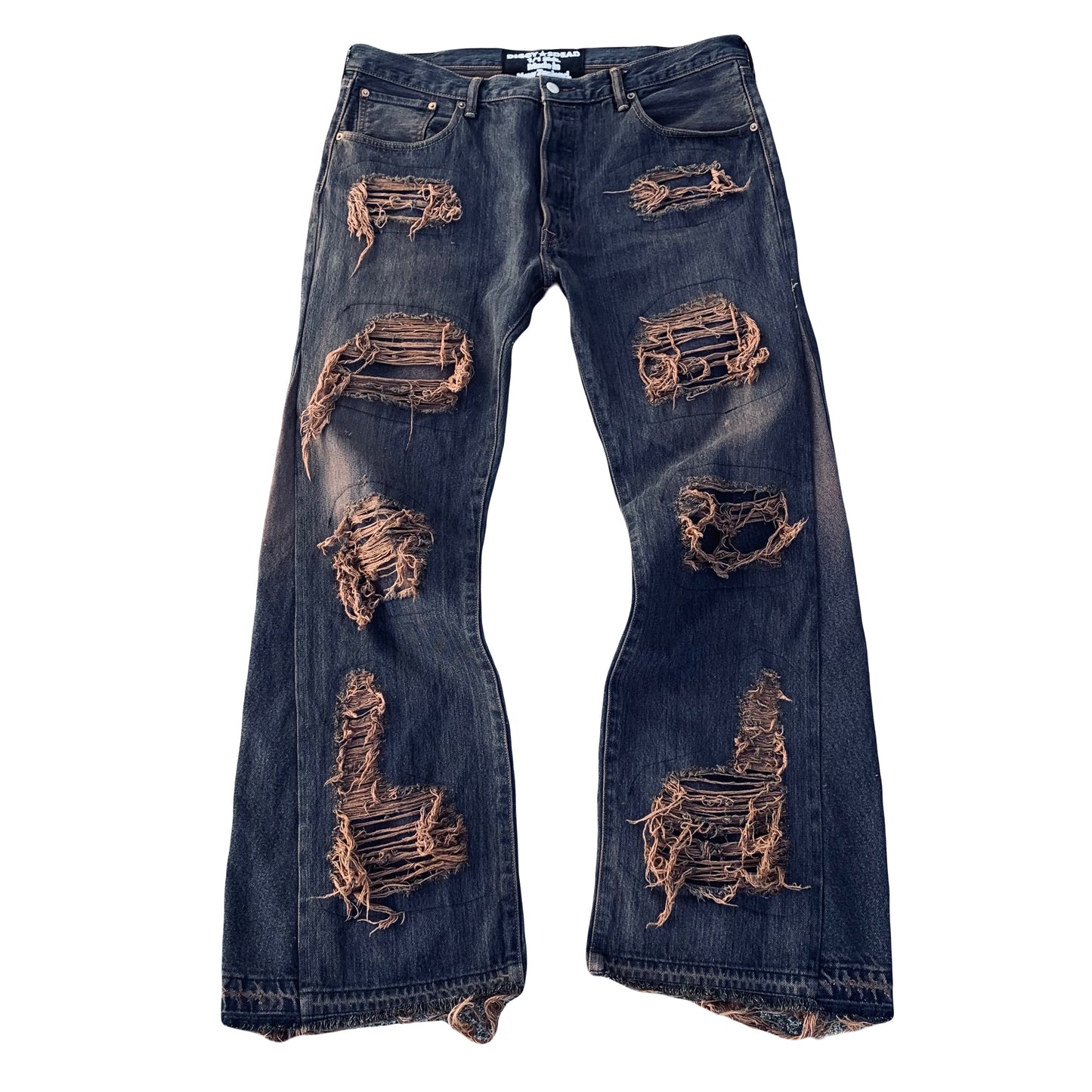 1/1 Choc Distressed Jeans - 38X33