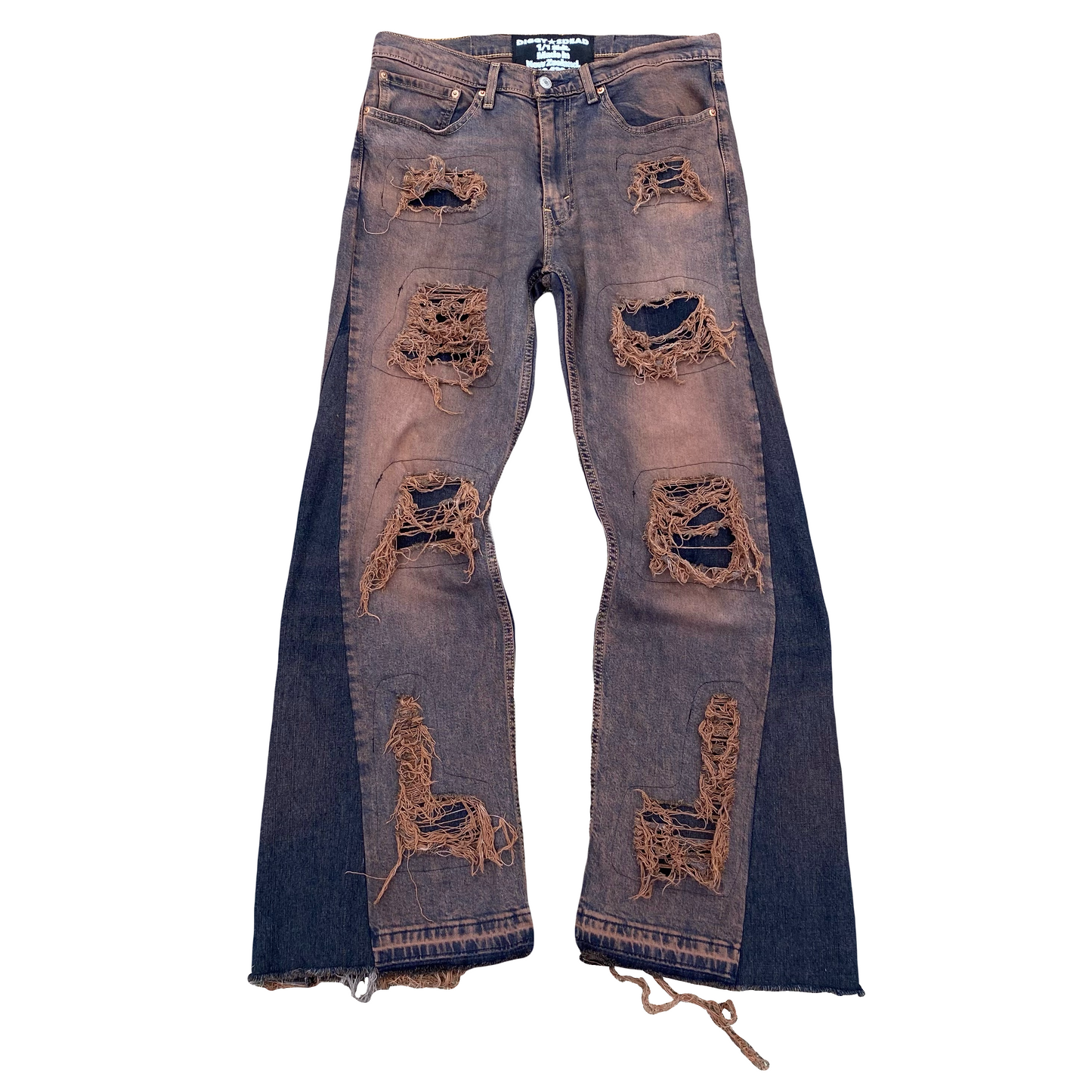 1/1 ‘Escaped From my Tomb’ Distressed Jeans - 34X32