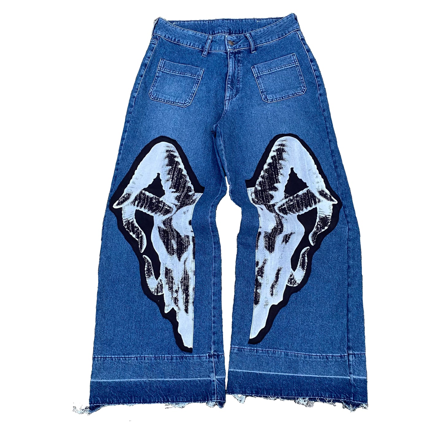 1/1 Goat Skull Wide Jeans - 32x32