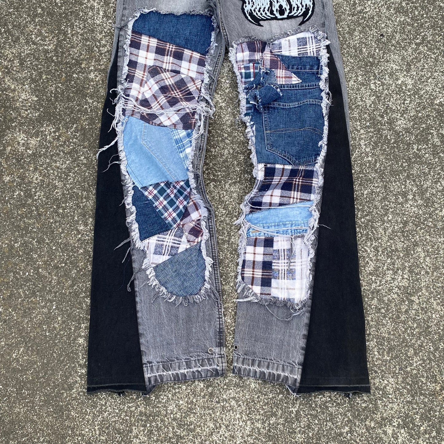 1/1 ‘Flannel Graveyard’ DID X PEMI Jeans - 32X34