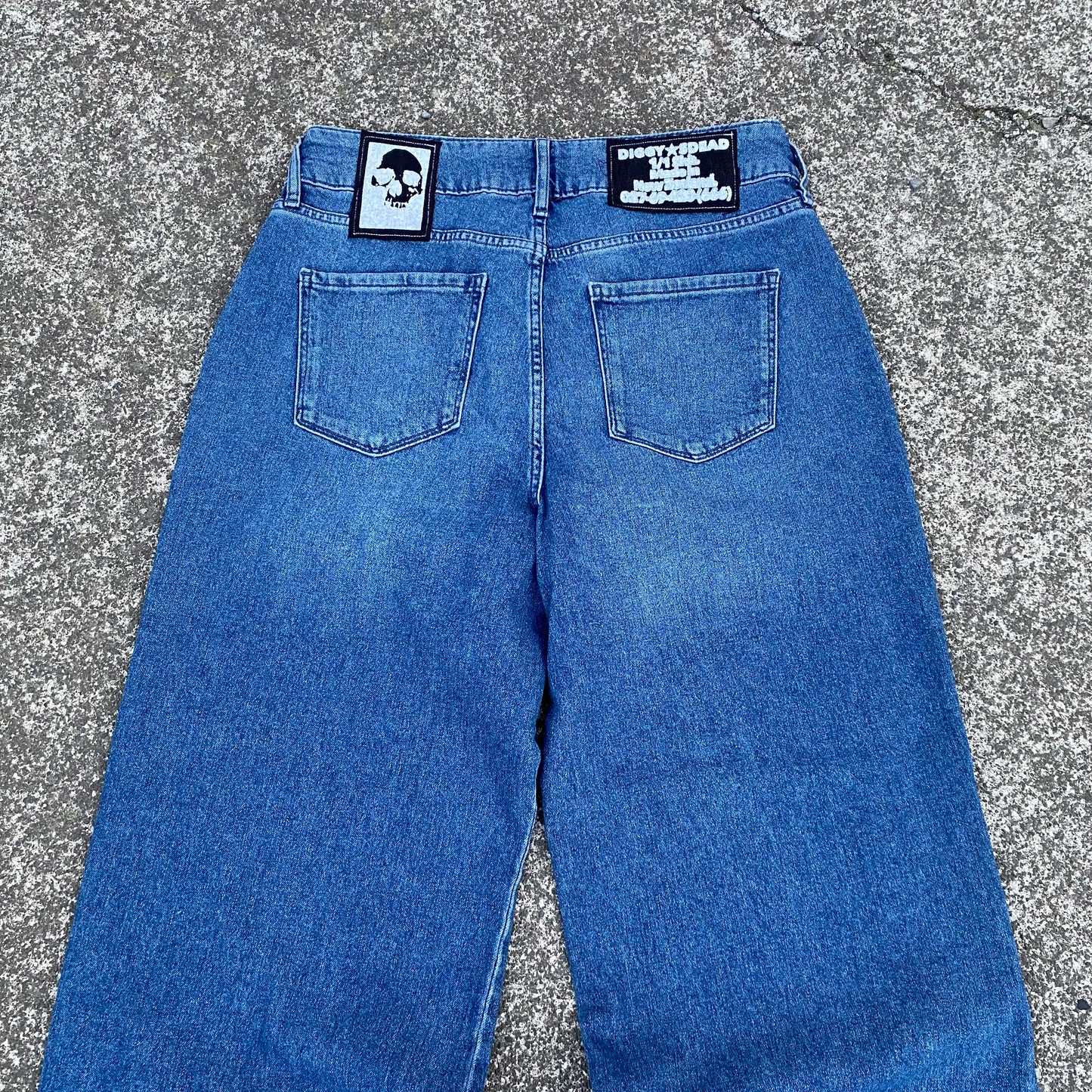 1/1 Goat Skull Wide Jeans - 32x32