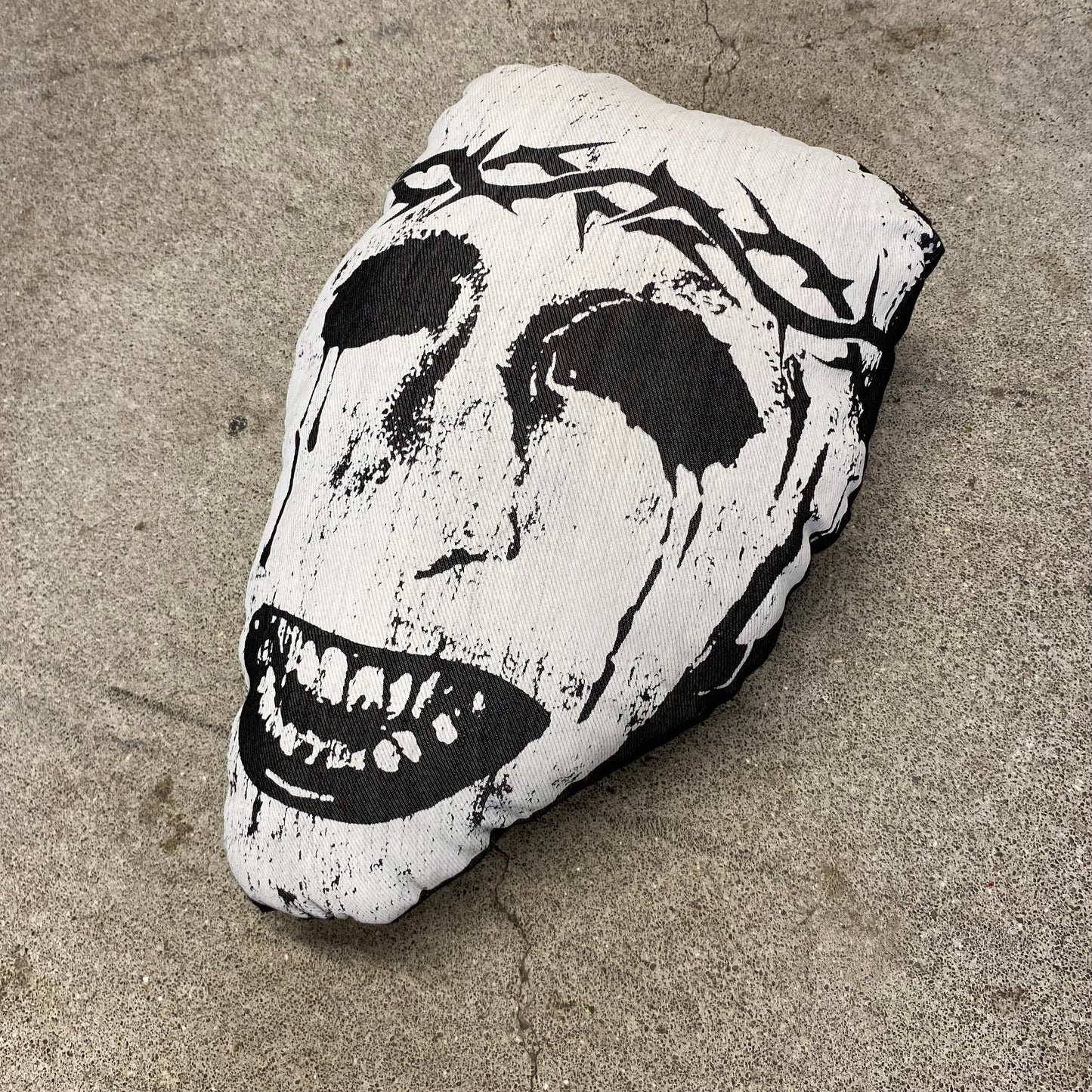 1of1 ‘Face of Pain’ Jumbo Denim Pillow