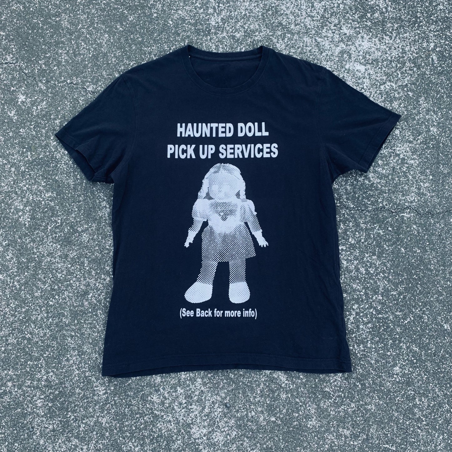 Haunted Doll Tee - Navy