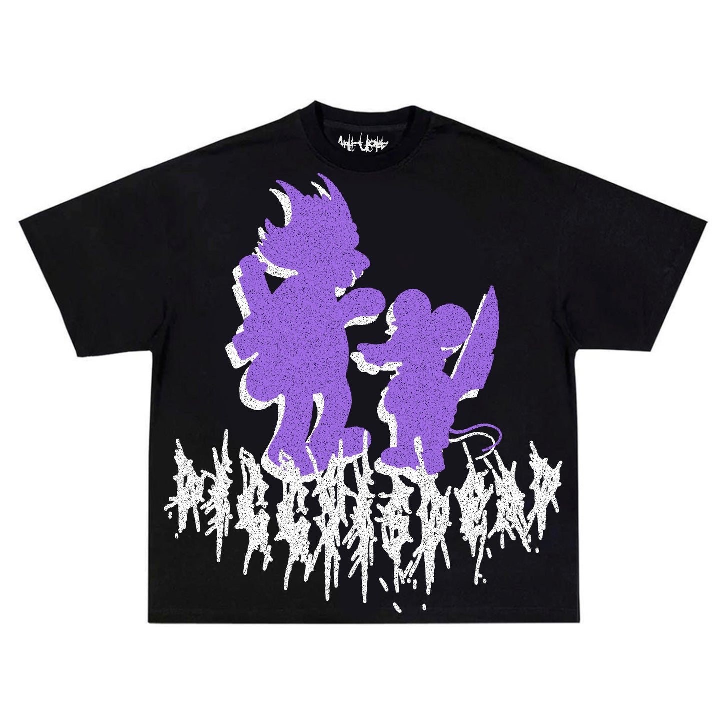 “BACK UP!” Tshirt - Purple print