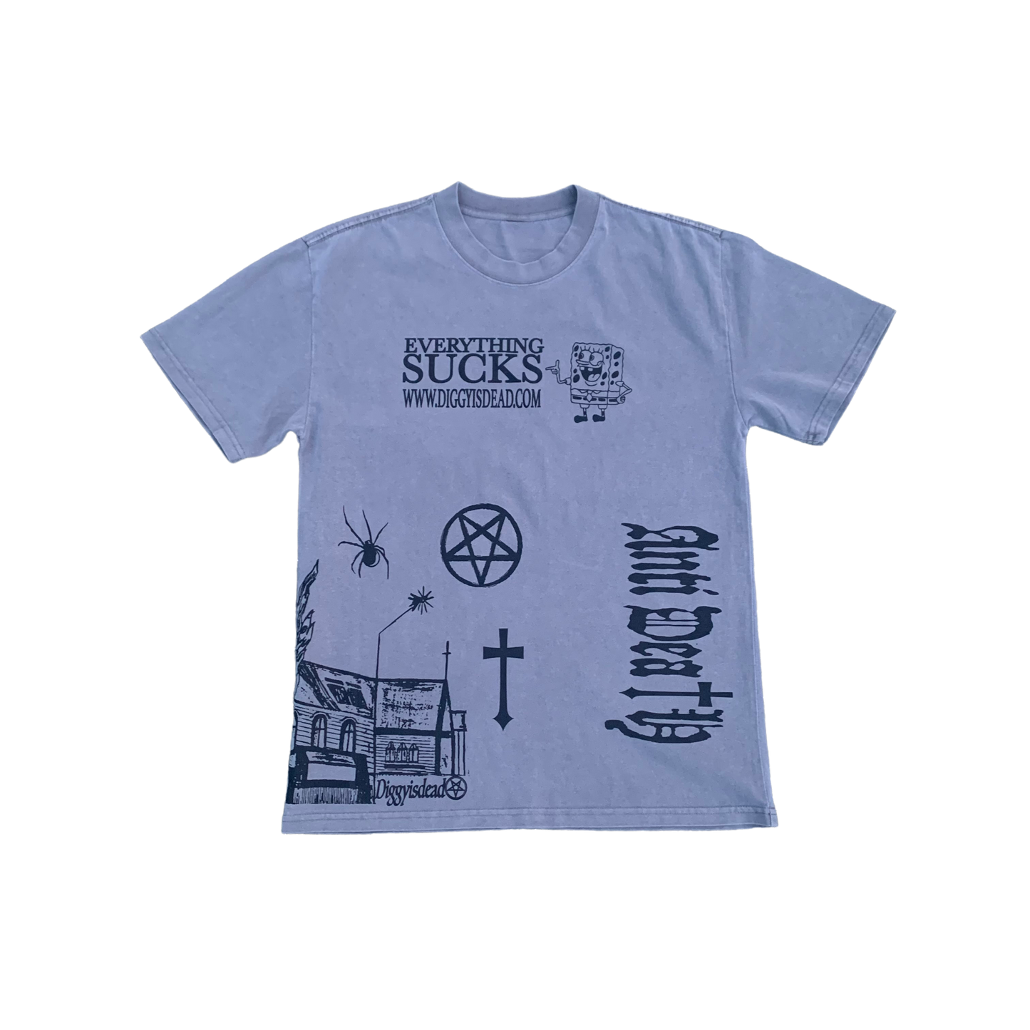 1/1 Everything Sucks Tee - Faded Grey