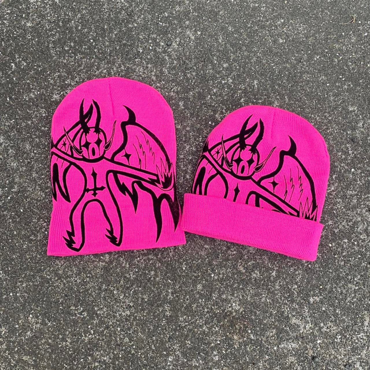 Bad Angel Pink Beanie