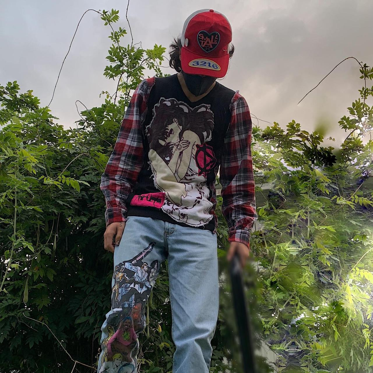 Anime Girl Flannel - Medium