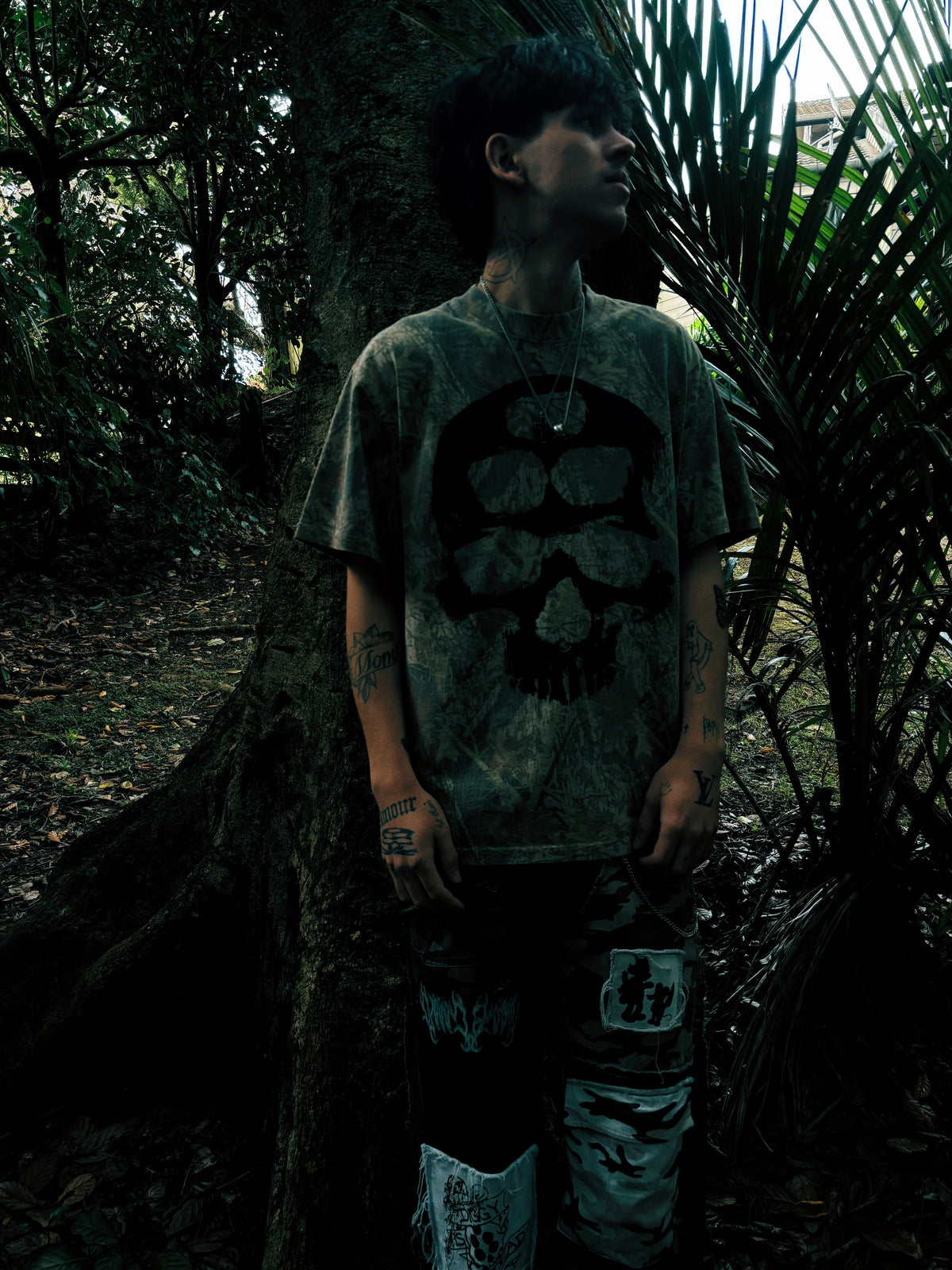 Skull Tee - Camo