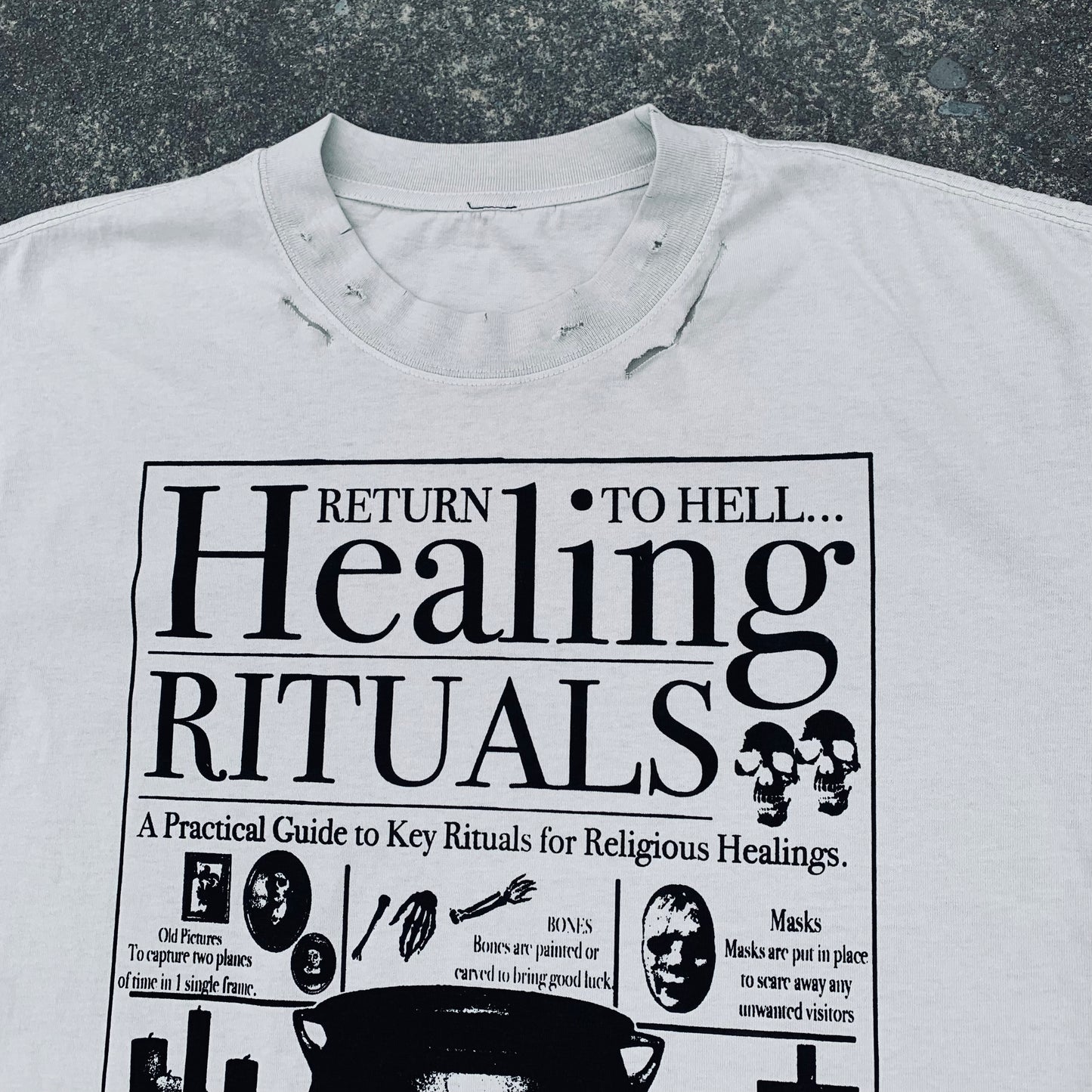 ‘Healing Rituals’ Distressed Tee -