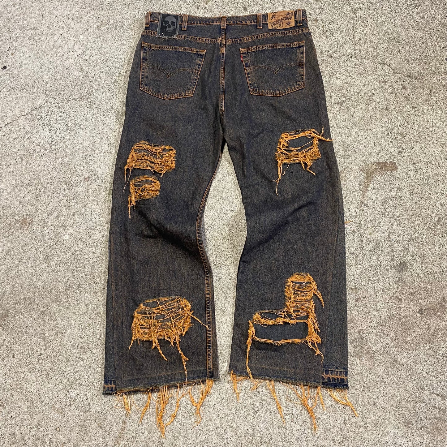 1/1 “My Jeans are Rusty” Distressed Jeans - 40X32