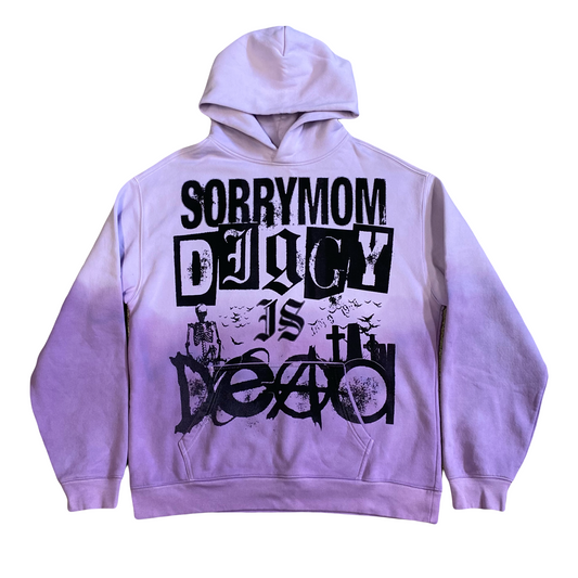 1/1 SORRYMOM X DIGGYISDEAD HOODIE - Purple/Purple