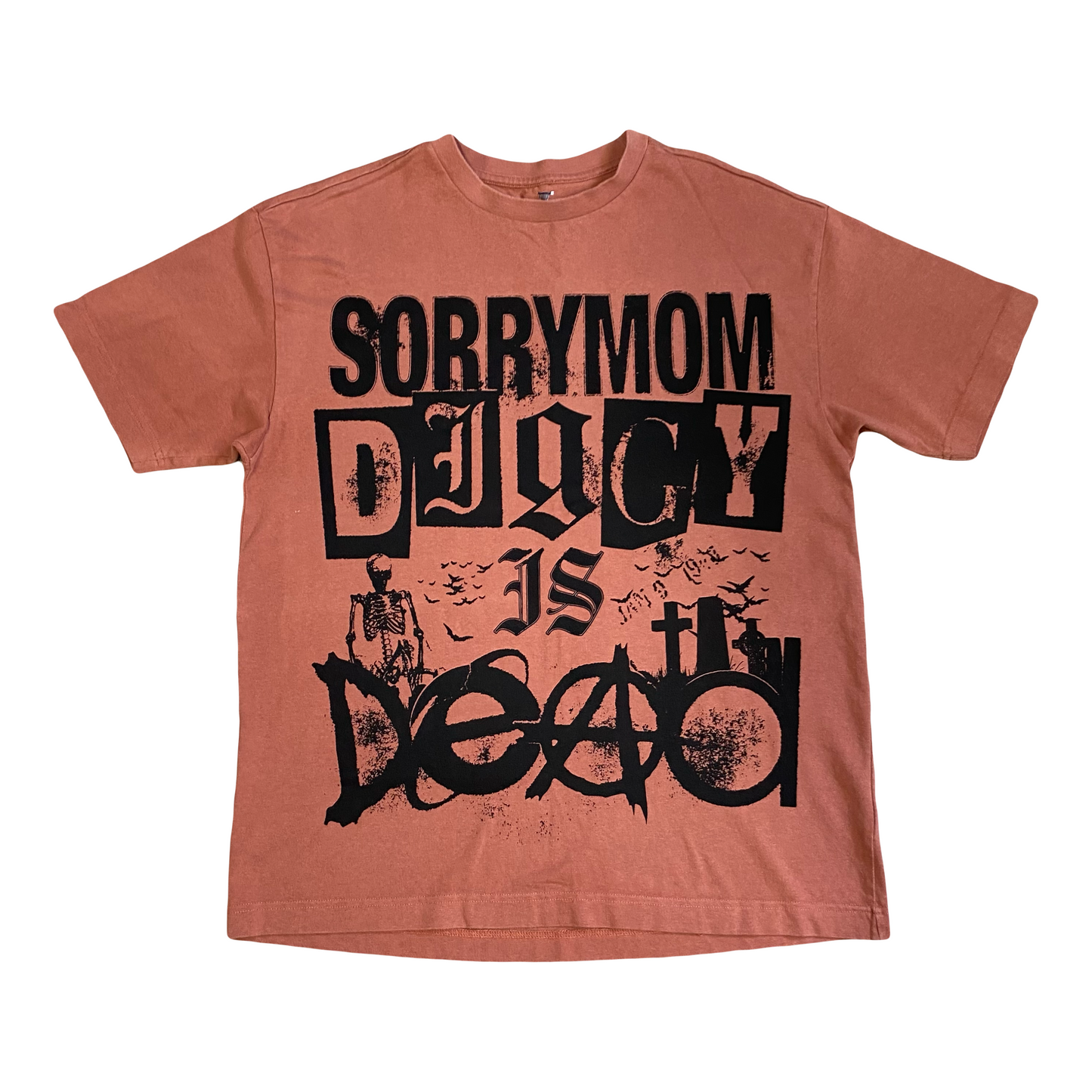1/1 SORRYMOM X DIGGYISDEAD TSHIRT - Brown/Black