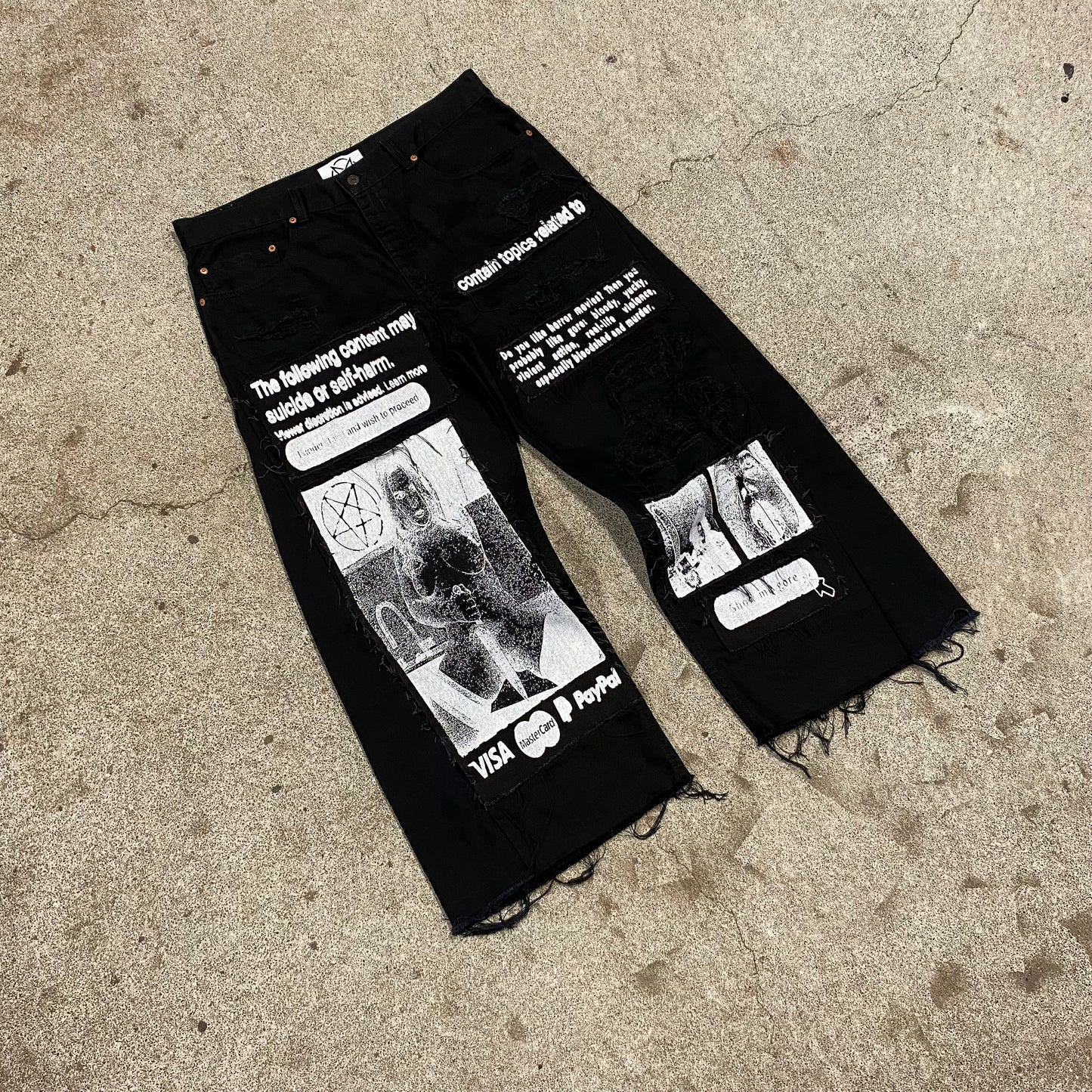 1/1 ‘Show me Gore’ Distressed Jeans - 38X32
