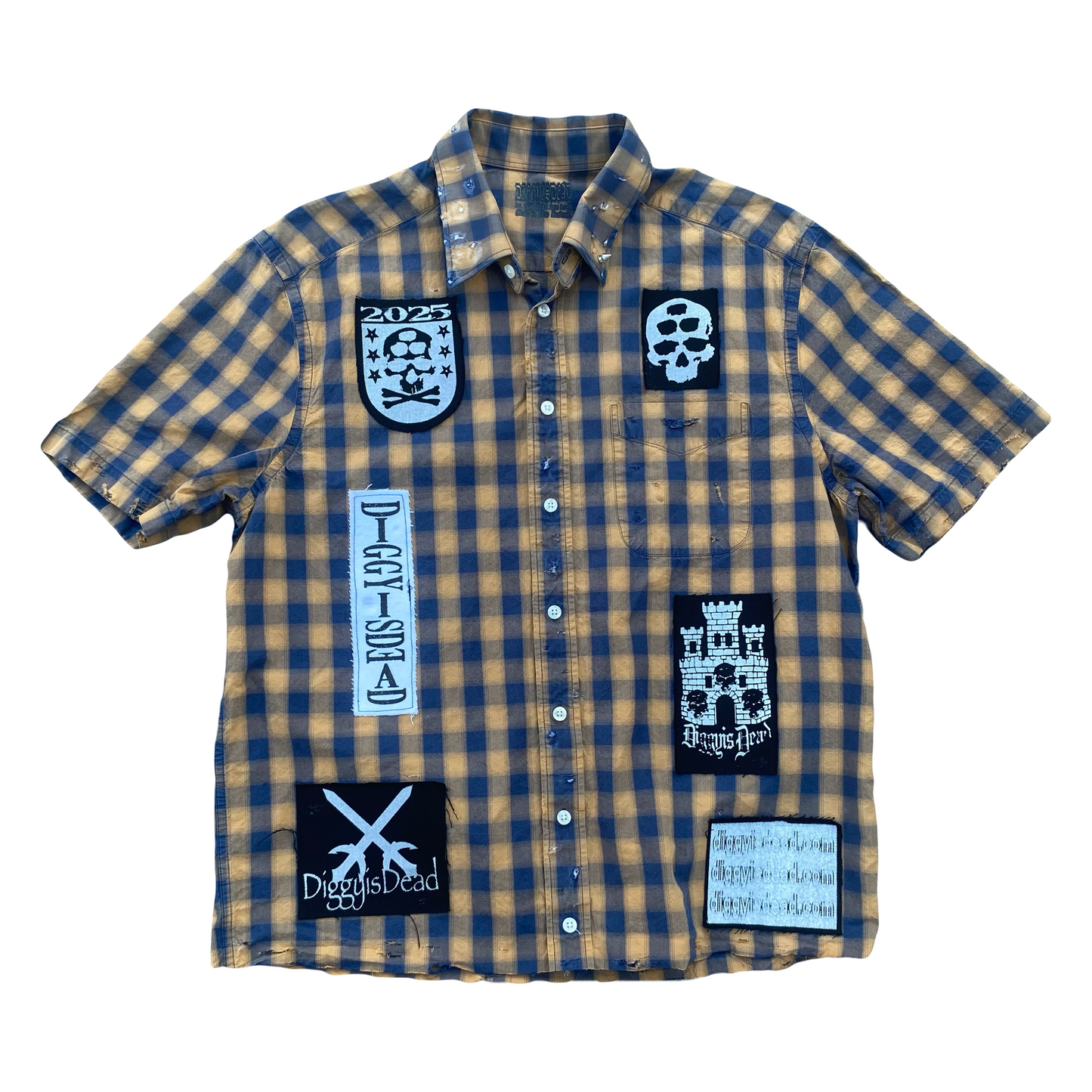 1of1 Patchwork Flannel - Yellow/Blue