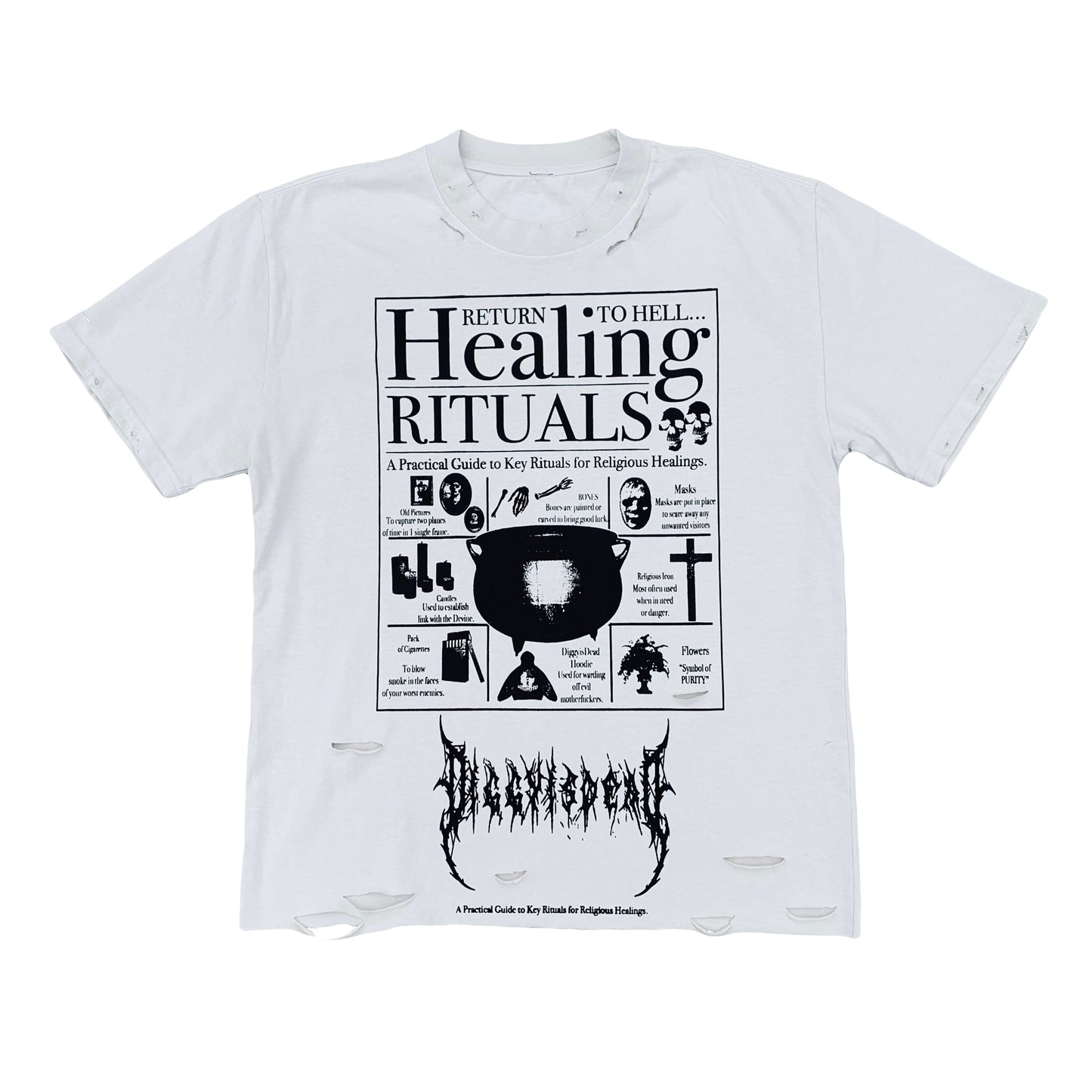 ‘Healing Rituals’ Distressed Tee -