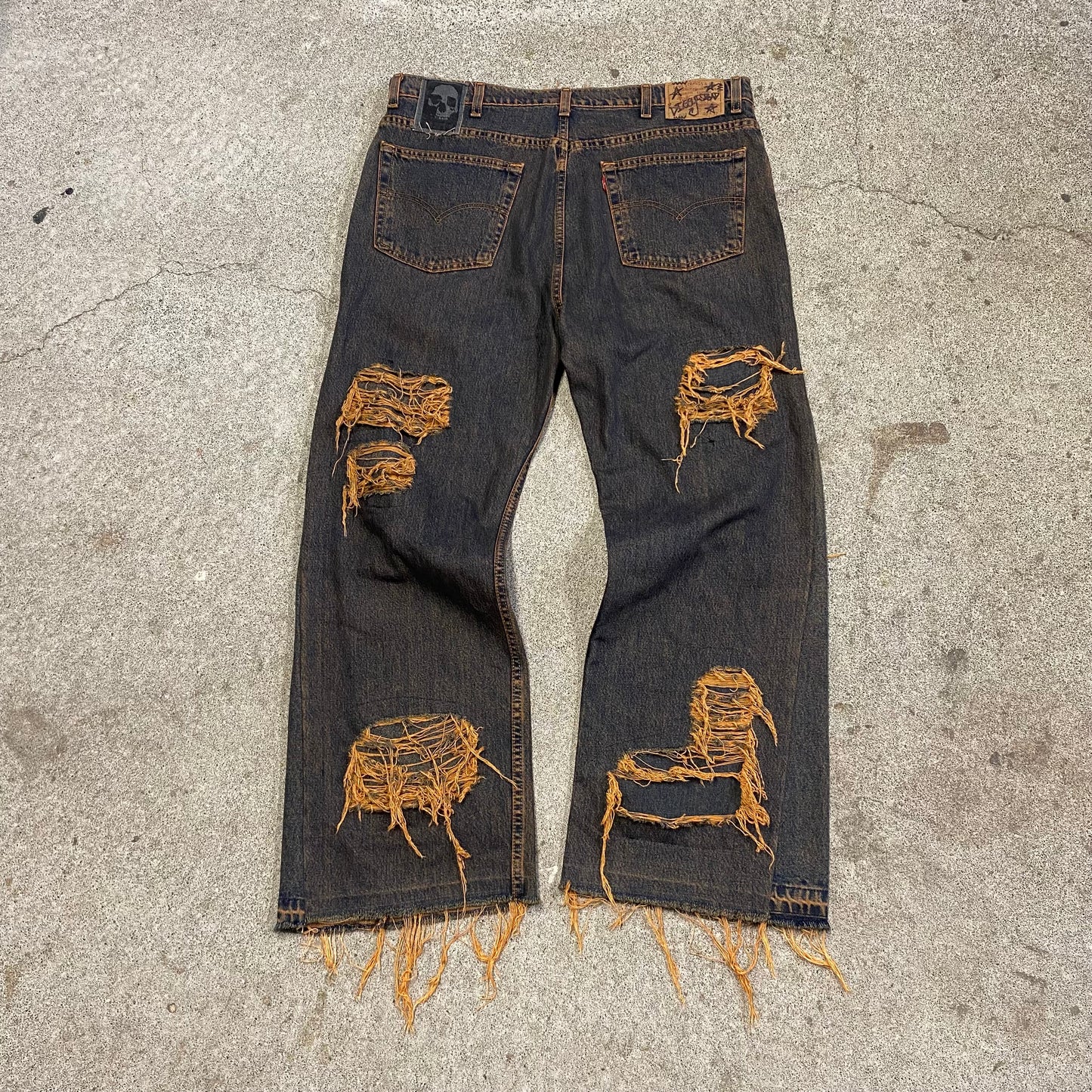 1/1 “My Jeans are Rusty” Distressed Jeans - 40X32