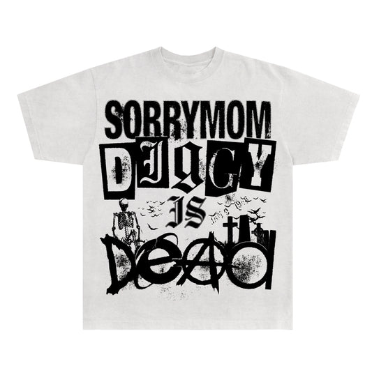 SORRYMOM X DIGGYISDEAD TEE - WHITE *PRE ORDER