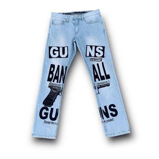 1/1 Ban all Guns Jeans - 32x32