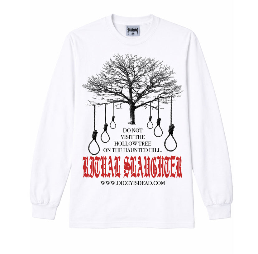 HOLLOW TREE LONGSLEEVE TEE - White